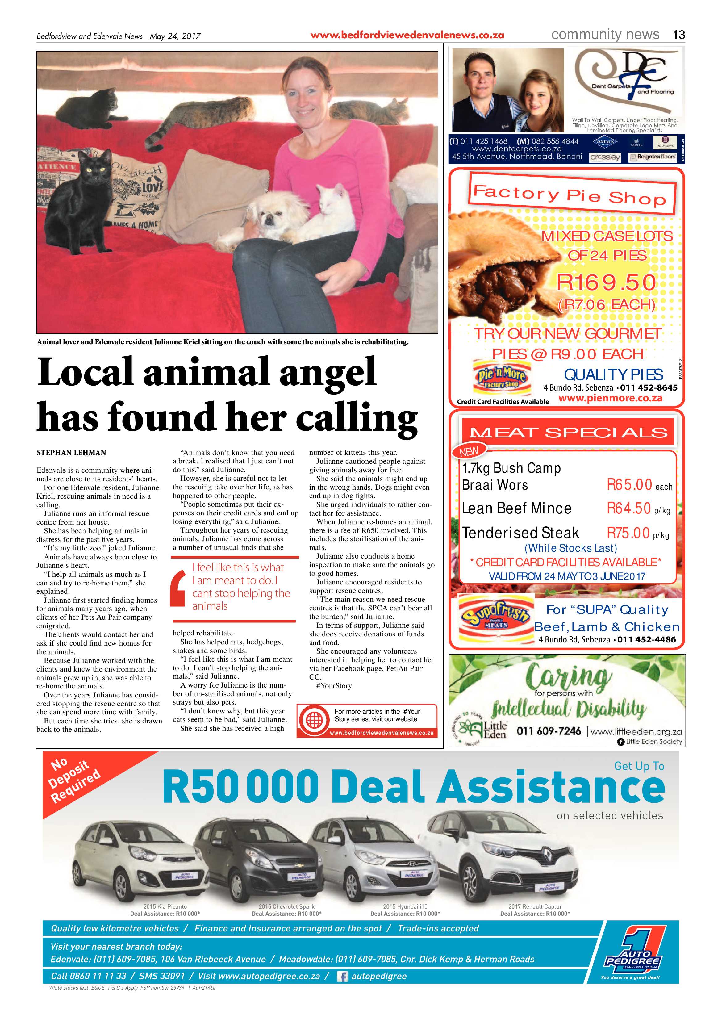 Bedfordview and Edenvale News 24 May 2017 page 13