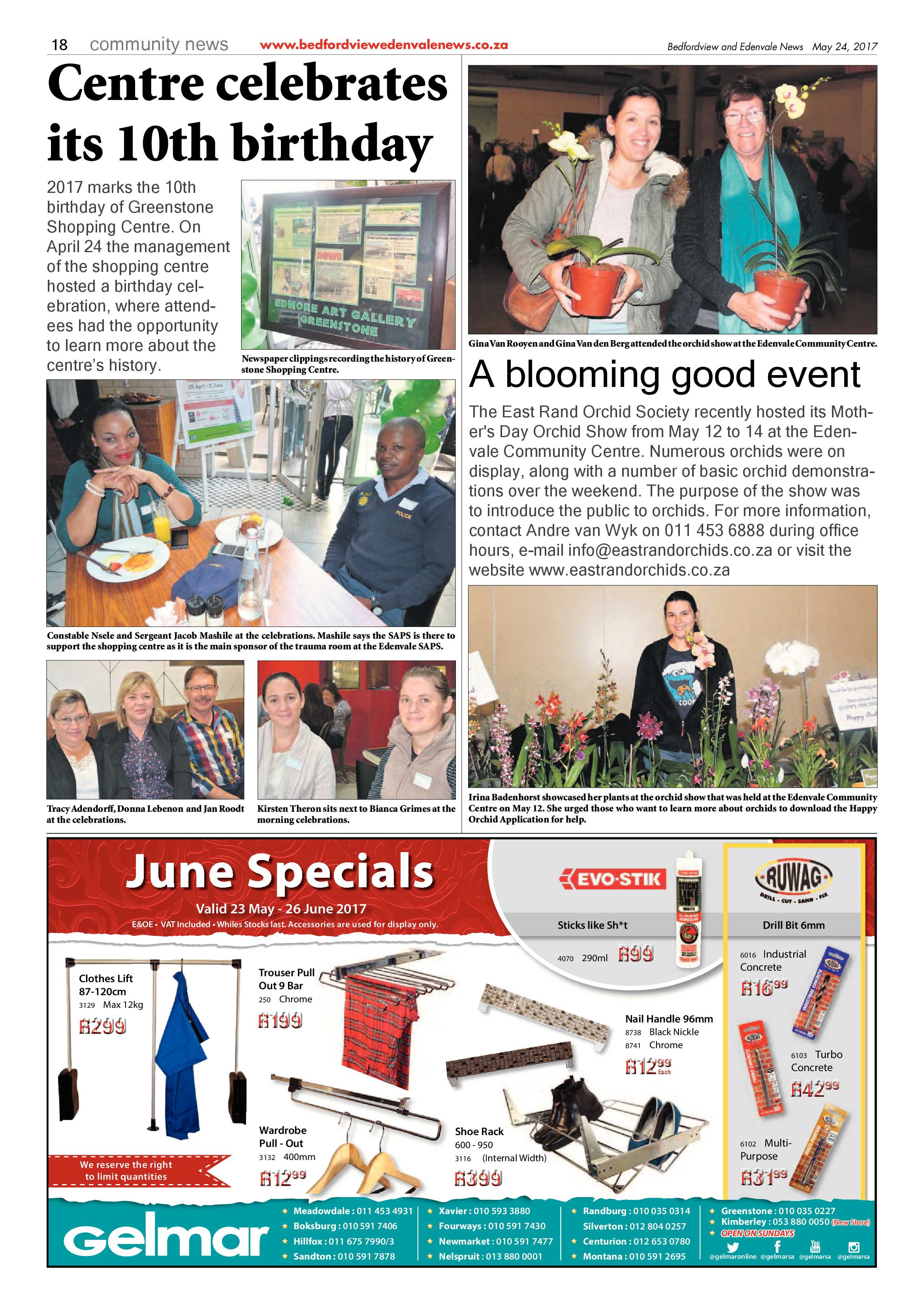 Bedfordview and Edenvale News 24 May 2017 page 18