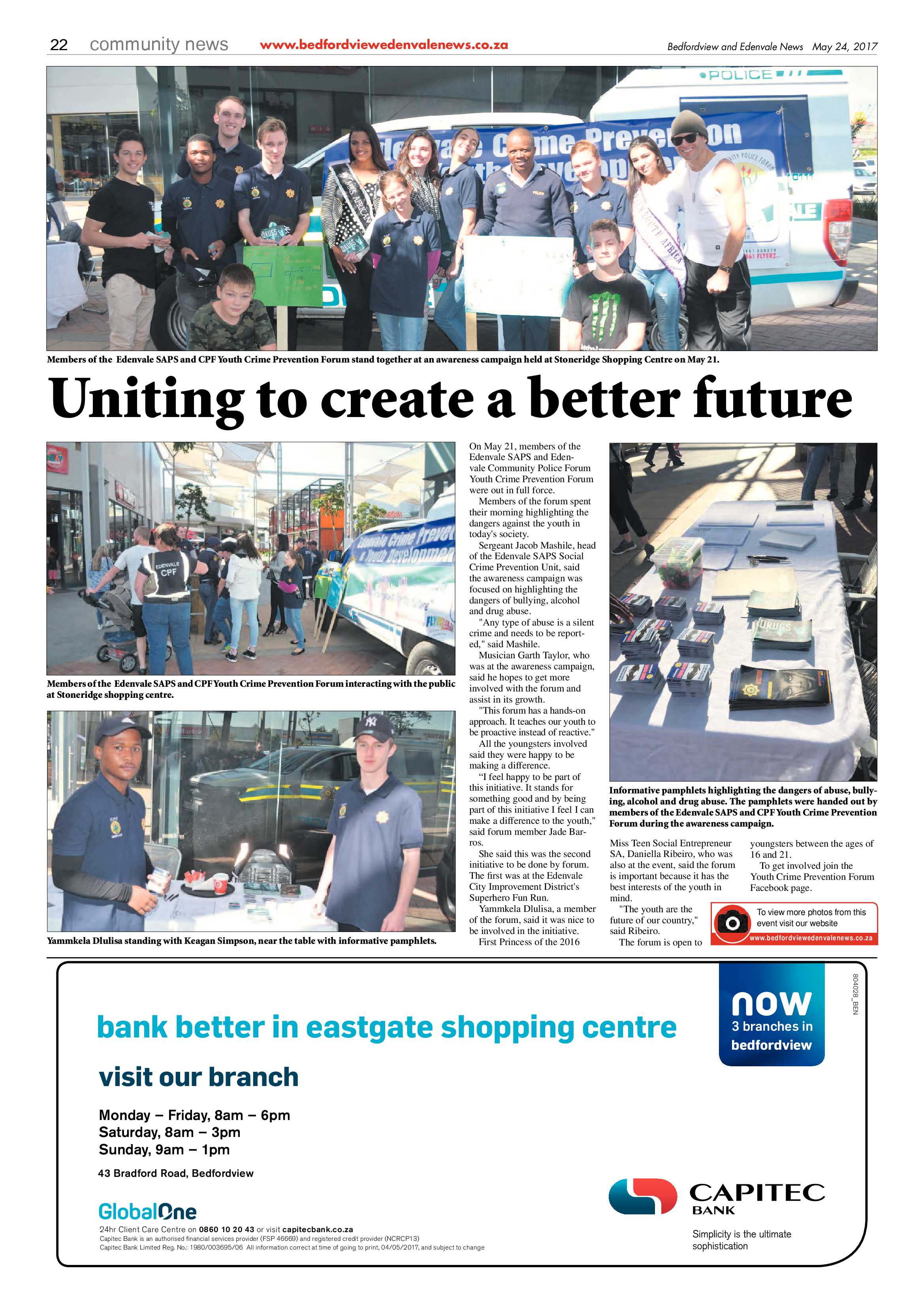 Bedfordview and Edenvale News 24 May 2017 page 22