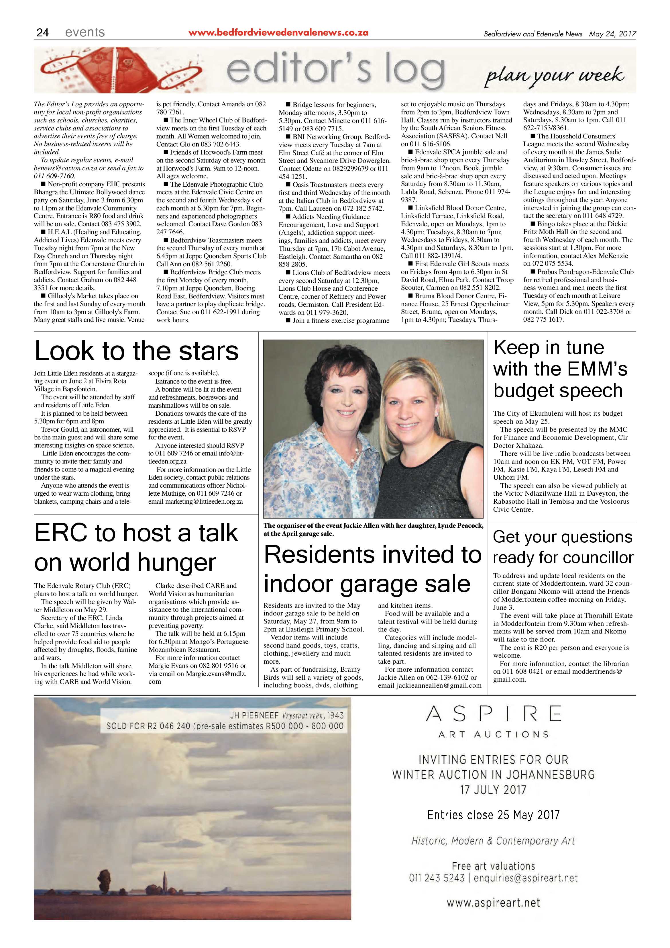 Bedfordview and Edenvale News 24 May 2017 page 24