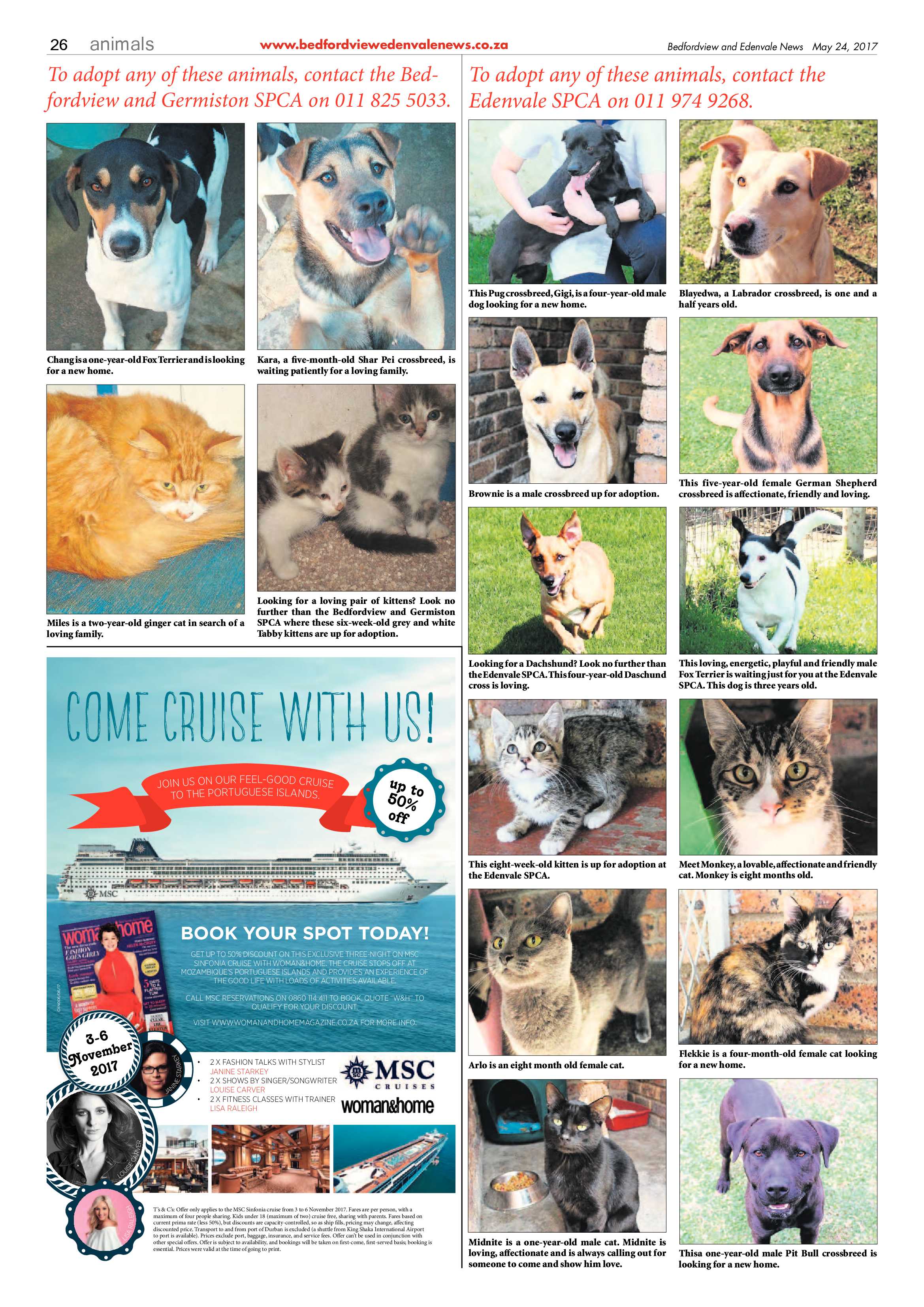 Bedfordview and Edenvale News 24 May 2017 page 26