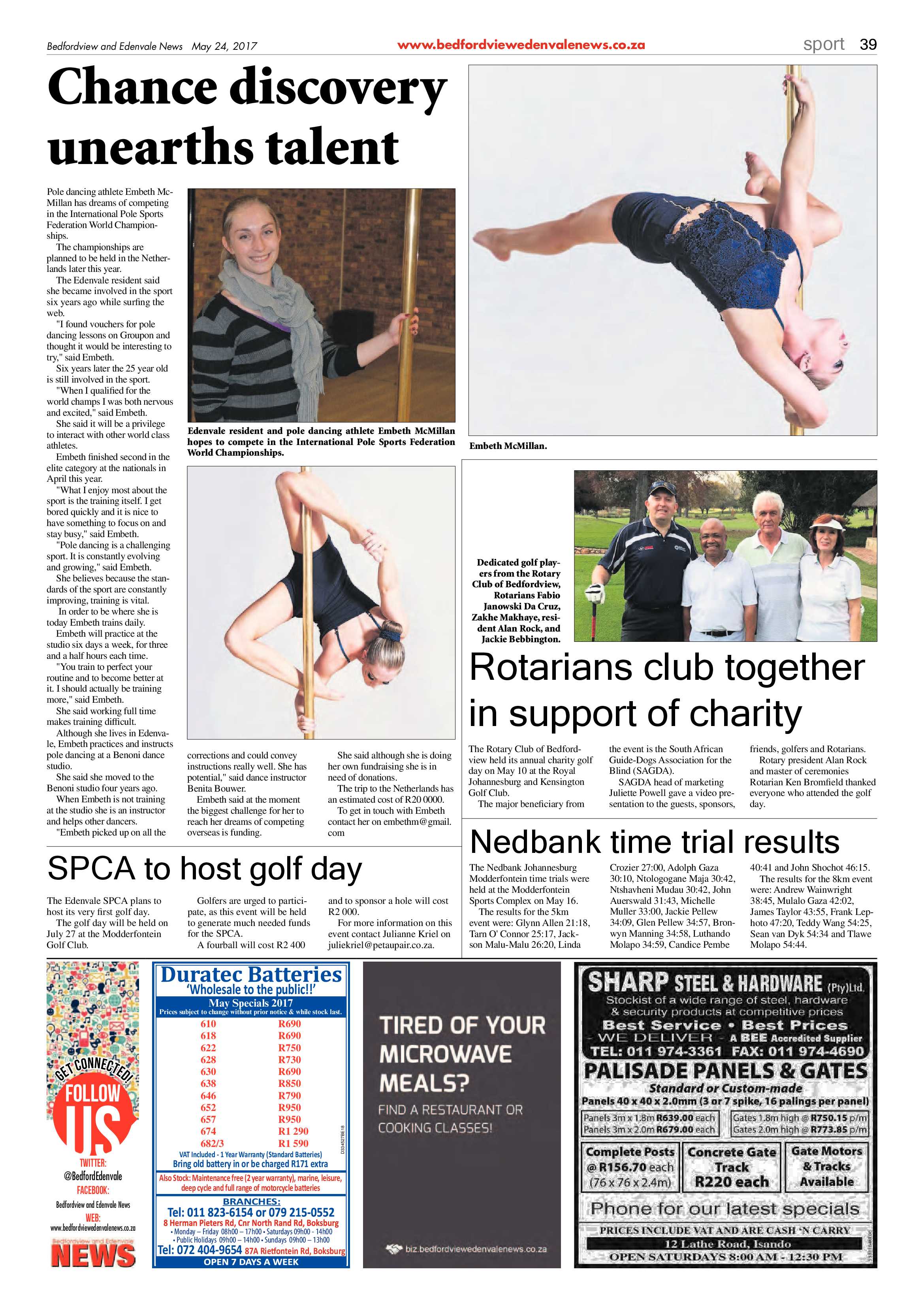 Bedfordview and Edenvale News 24 May 2017 page 39