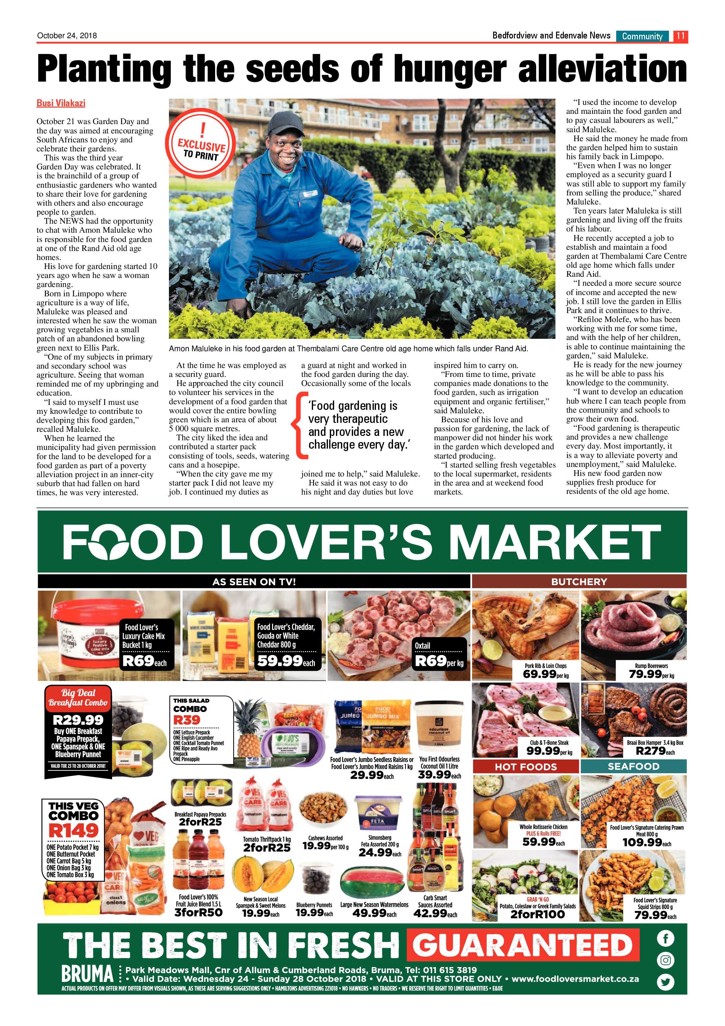 Bedfordview and Edenvale News 24 October 2018 page 11