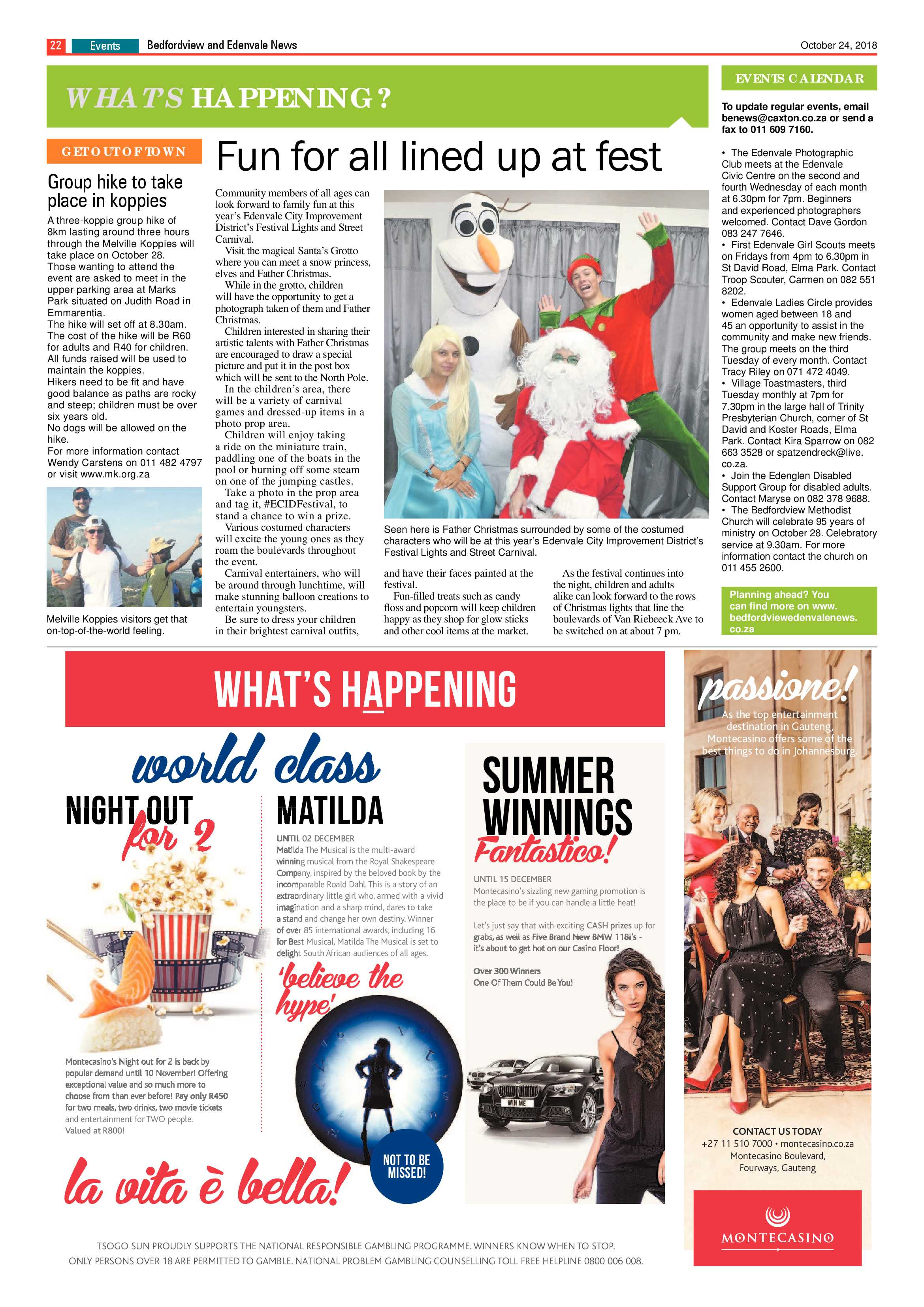 Bedfordview and Edenvale News 24 October 2018 page 22