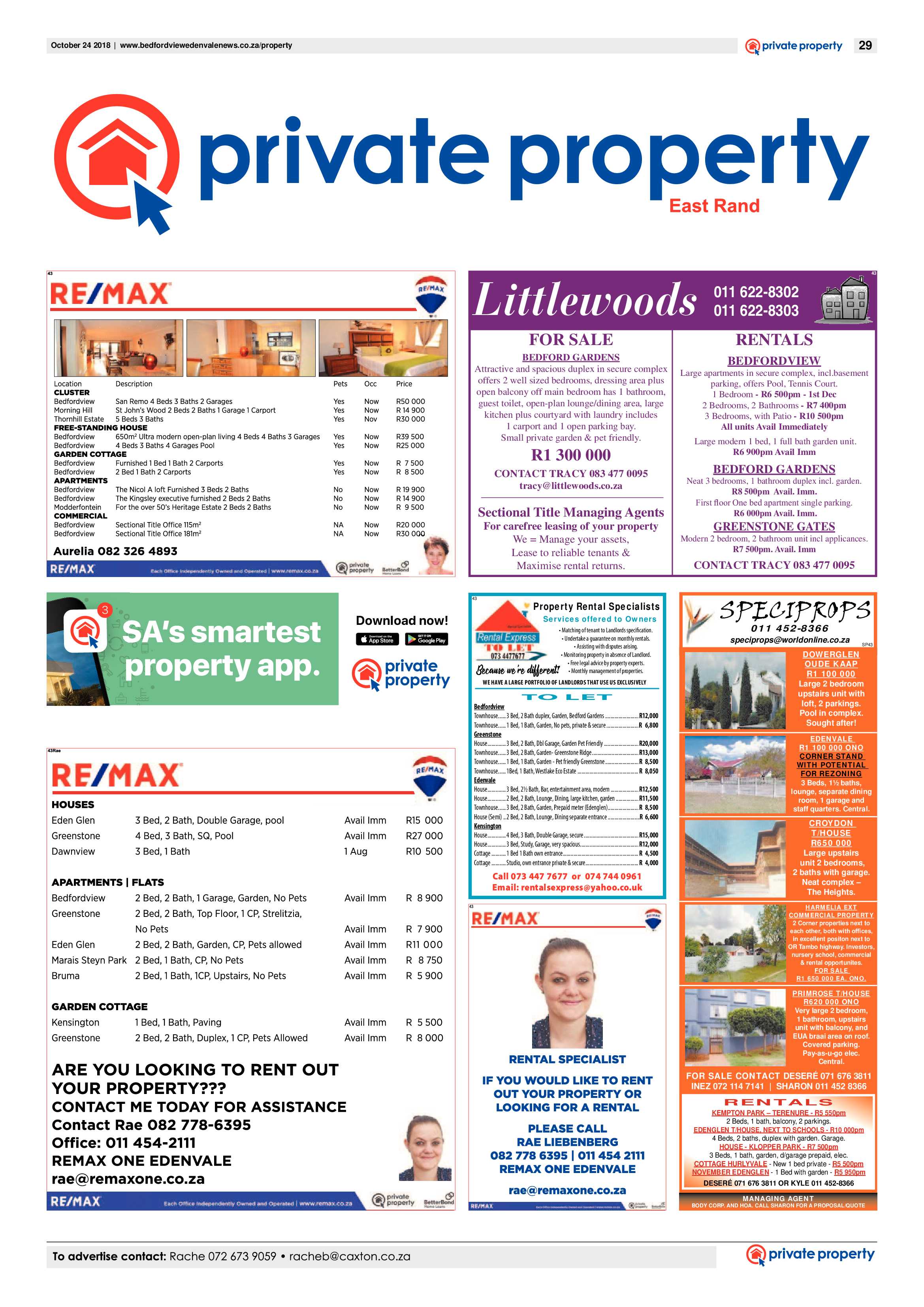 Bedfordview and Edenvale News 24 October 2018 page 29