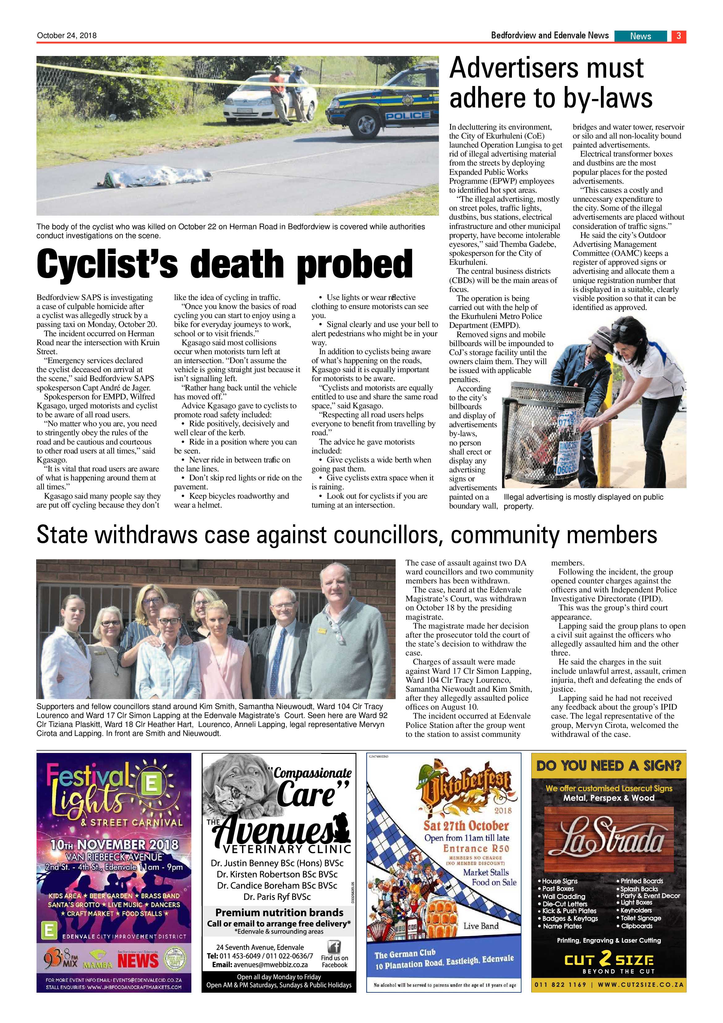 Bedfordview and Edenvale News 24 October 2018 page 3
