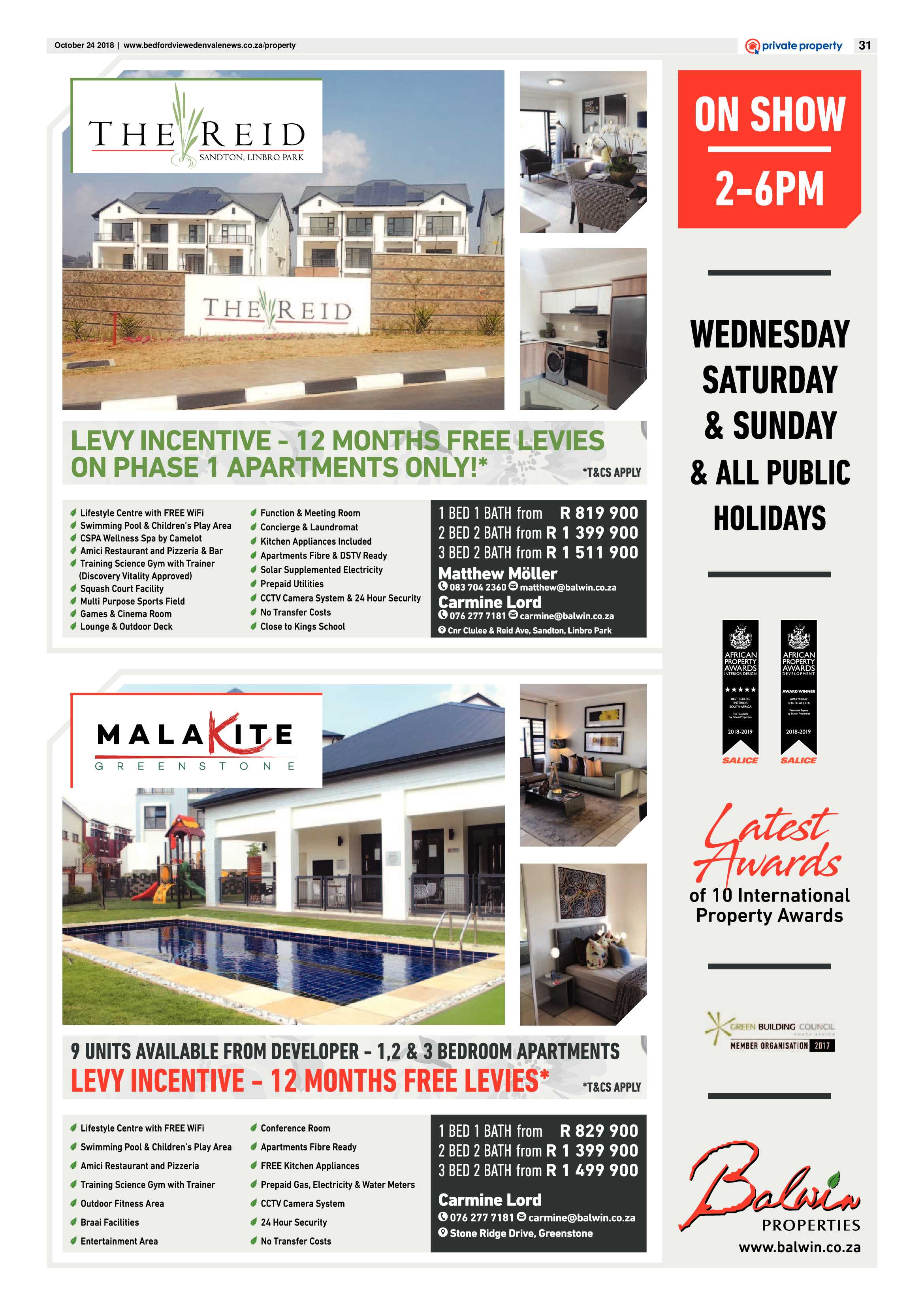 Bedfordview and Edenvale News 24 October 2018 page 31