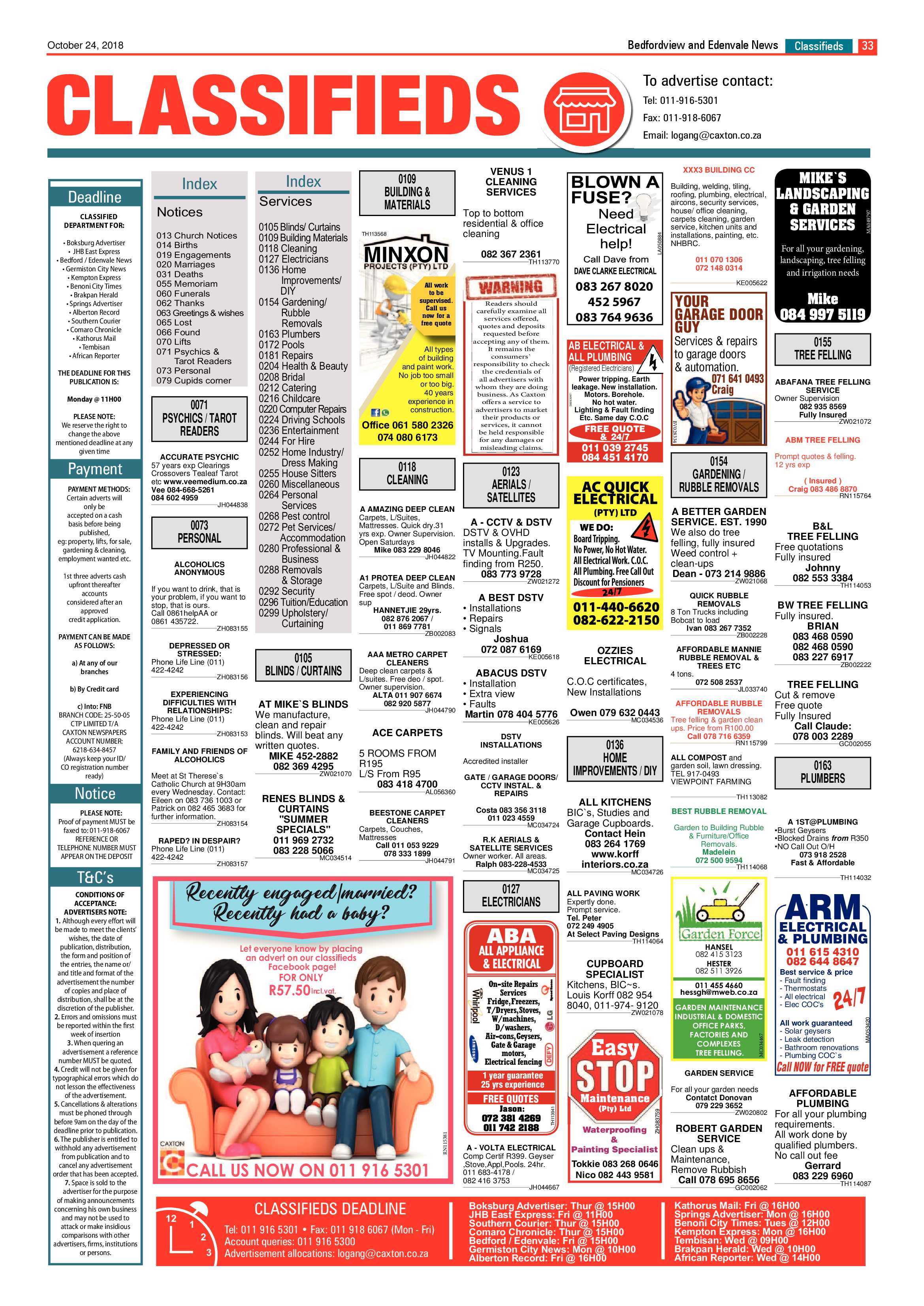 Bedfordview and Edenvale News 24 October 2018 page 33