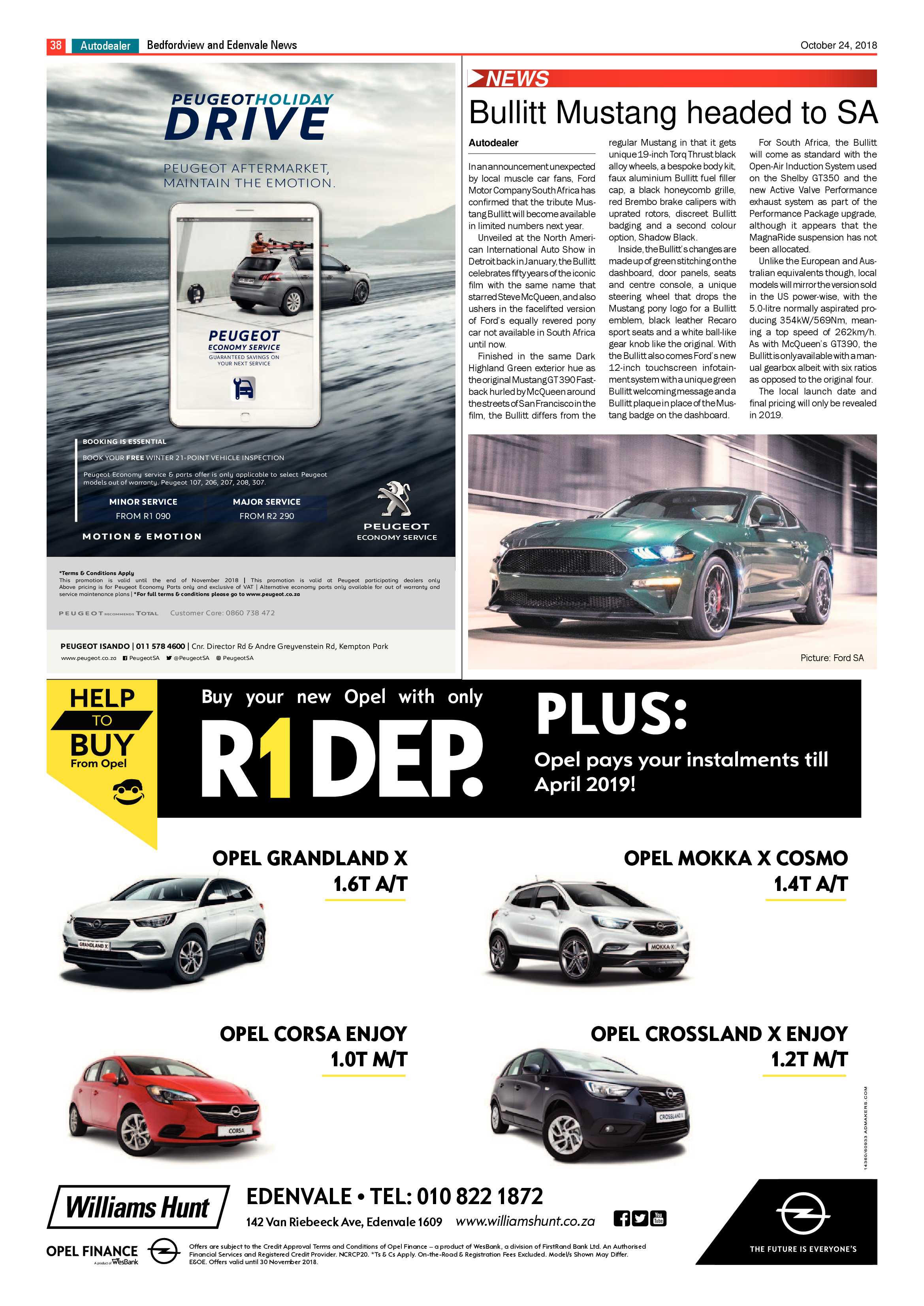 Bedfordview and Edenvale News 24 October 2018 page 38