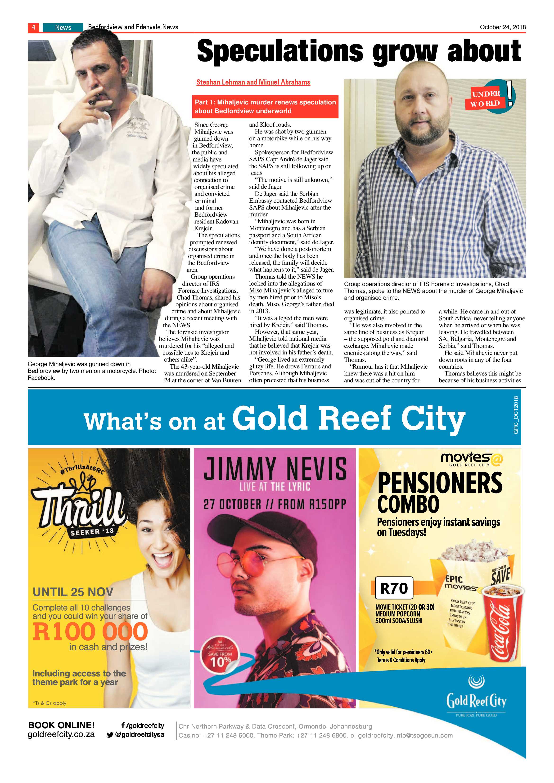 Bedfordview and Edenvale News 24 October 2018 page 4