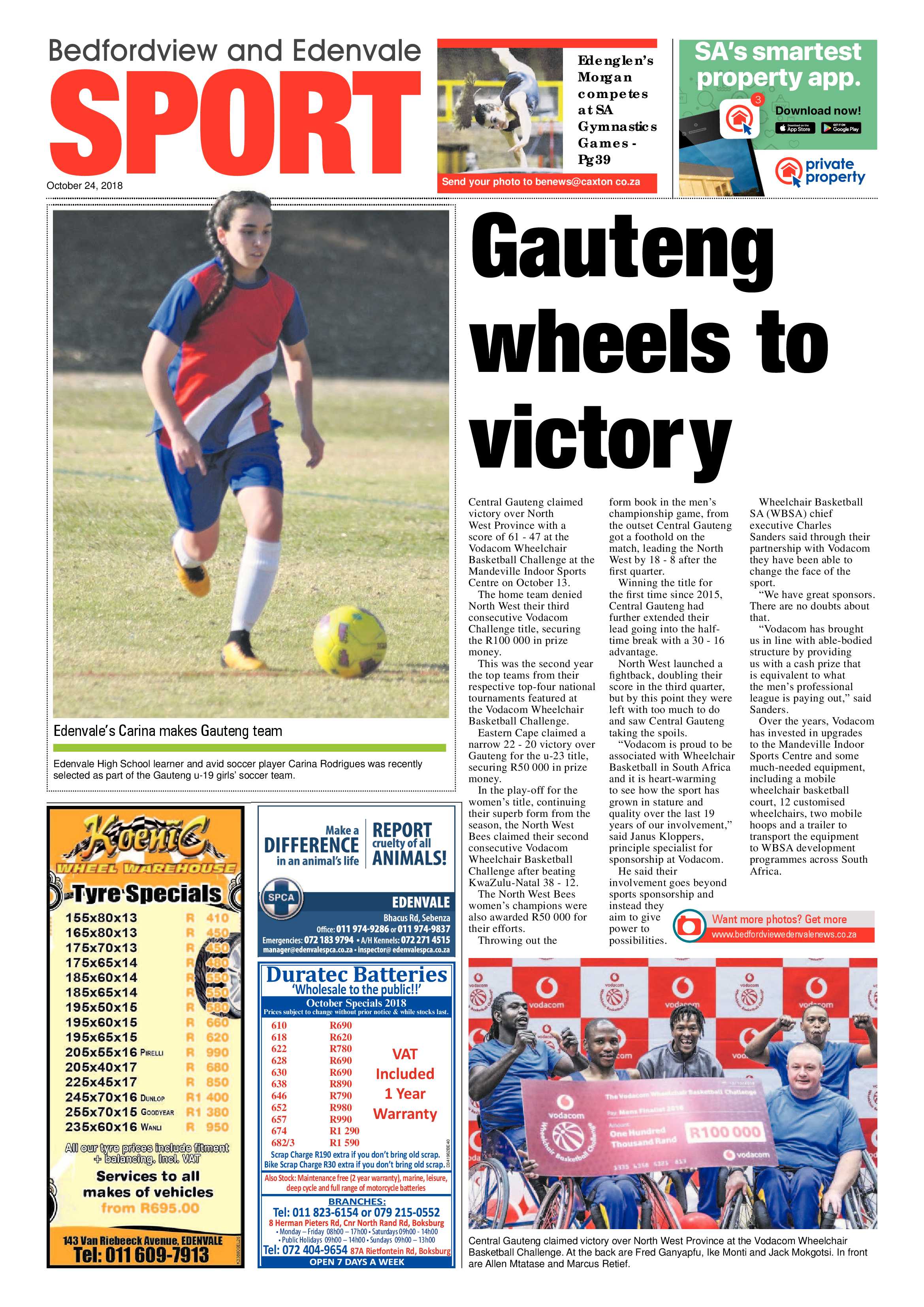 Bedfordview and Edenvale News 24 October 2018 page 40