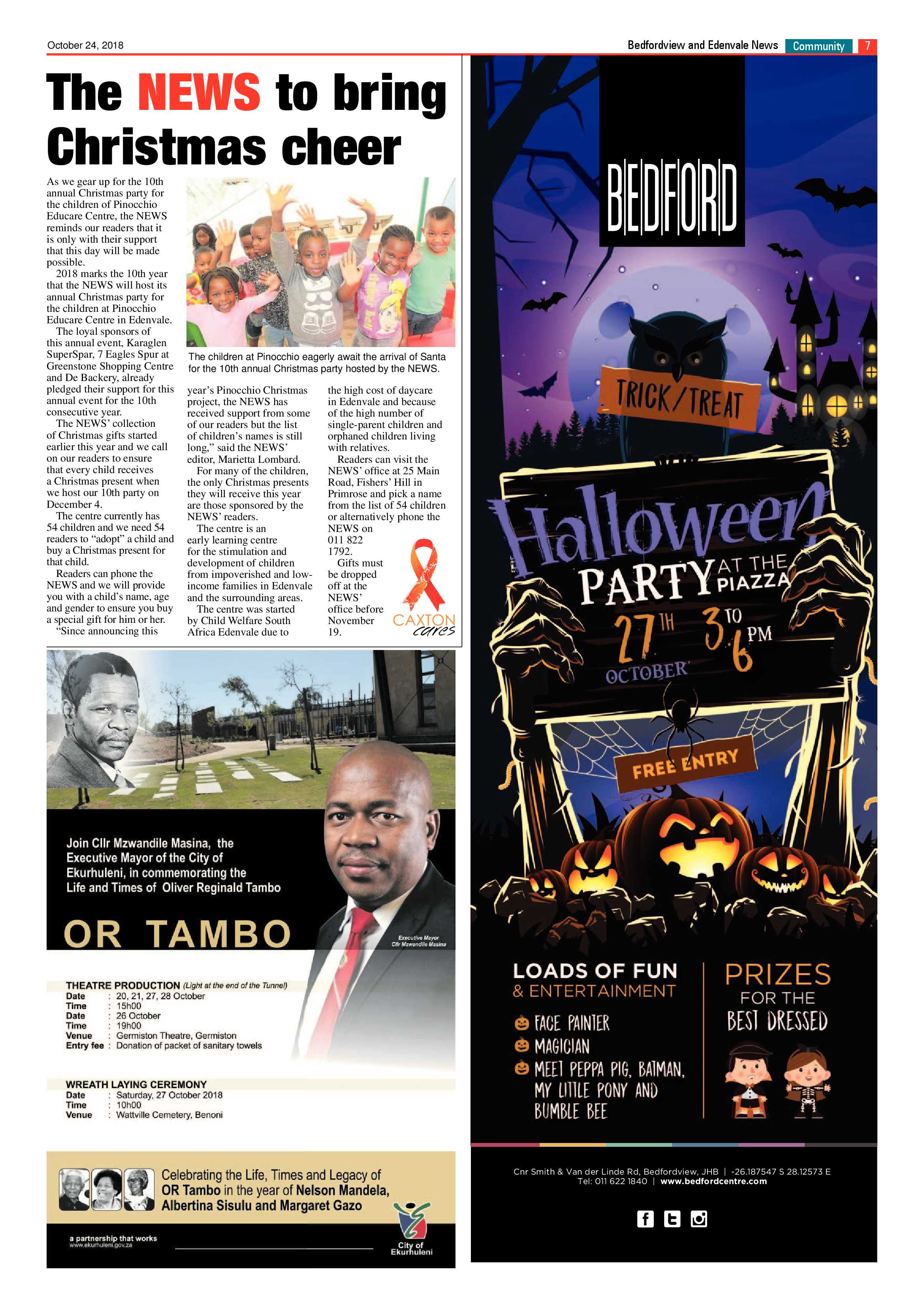 Bedfordview and Edenvale News 24 October 2018 page 7