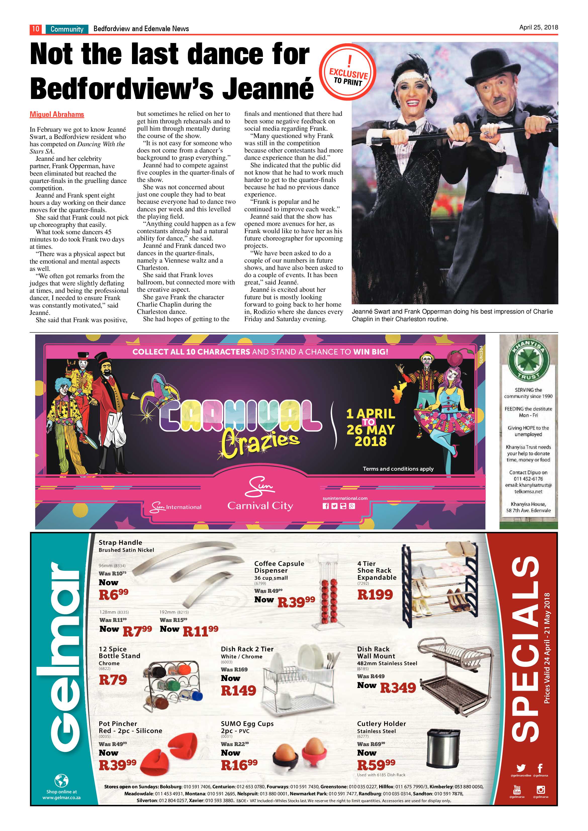 Bedfordview and Edenvale News 25 April 2018 page 10