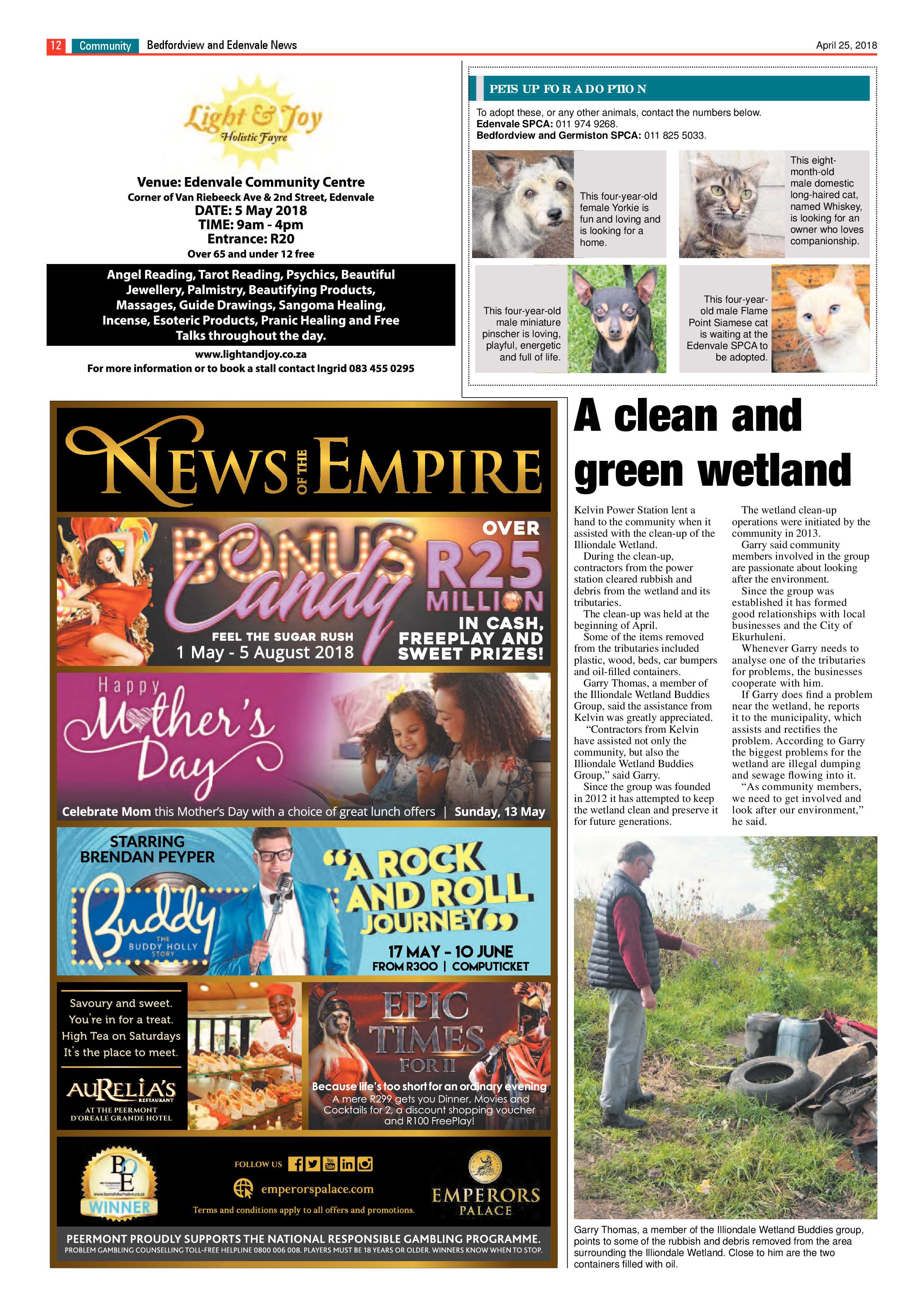 Bedfordview and Edenvale News 25 April 2018 page 12
