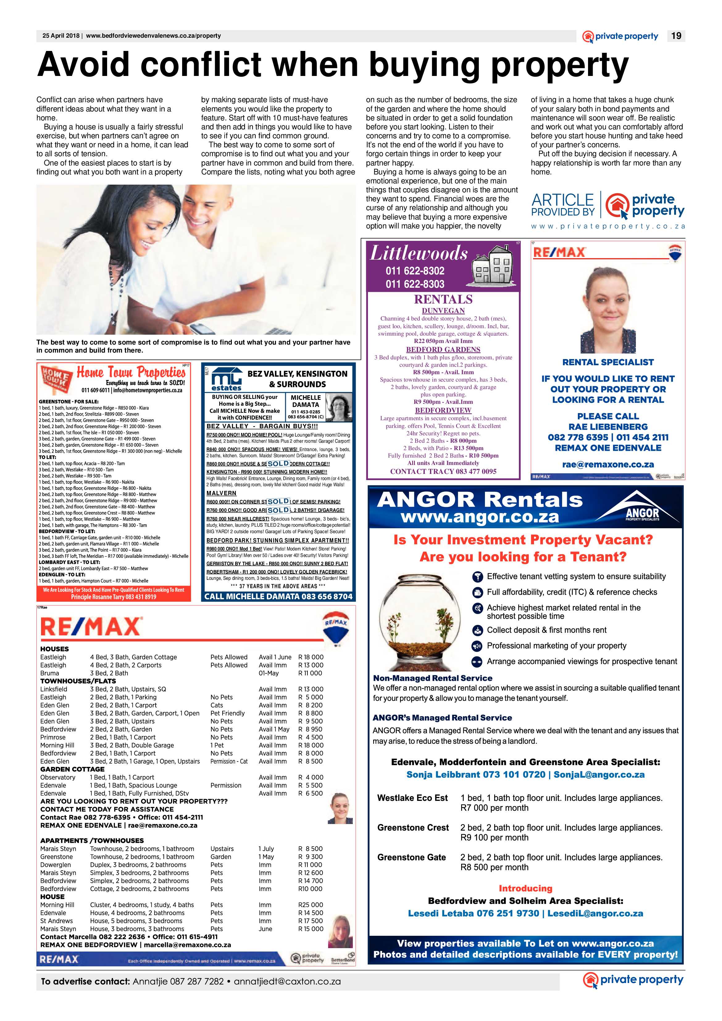 Bedfordview and Edenvale News 25 April 2018 page 19