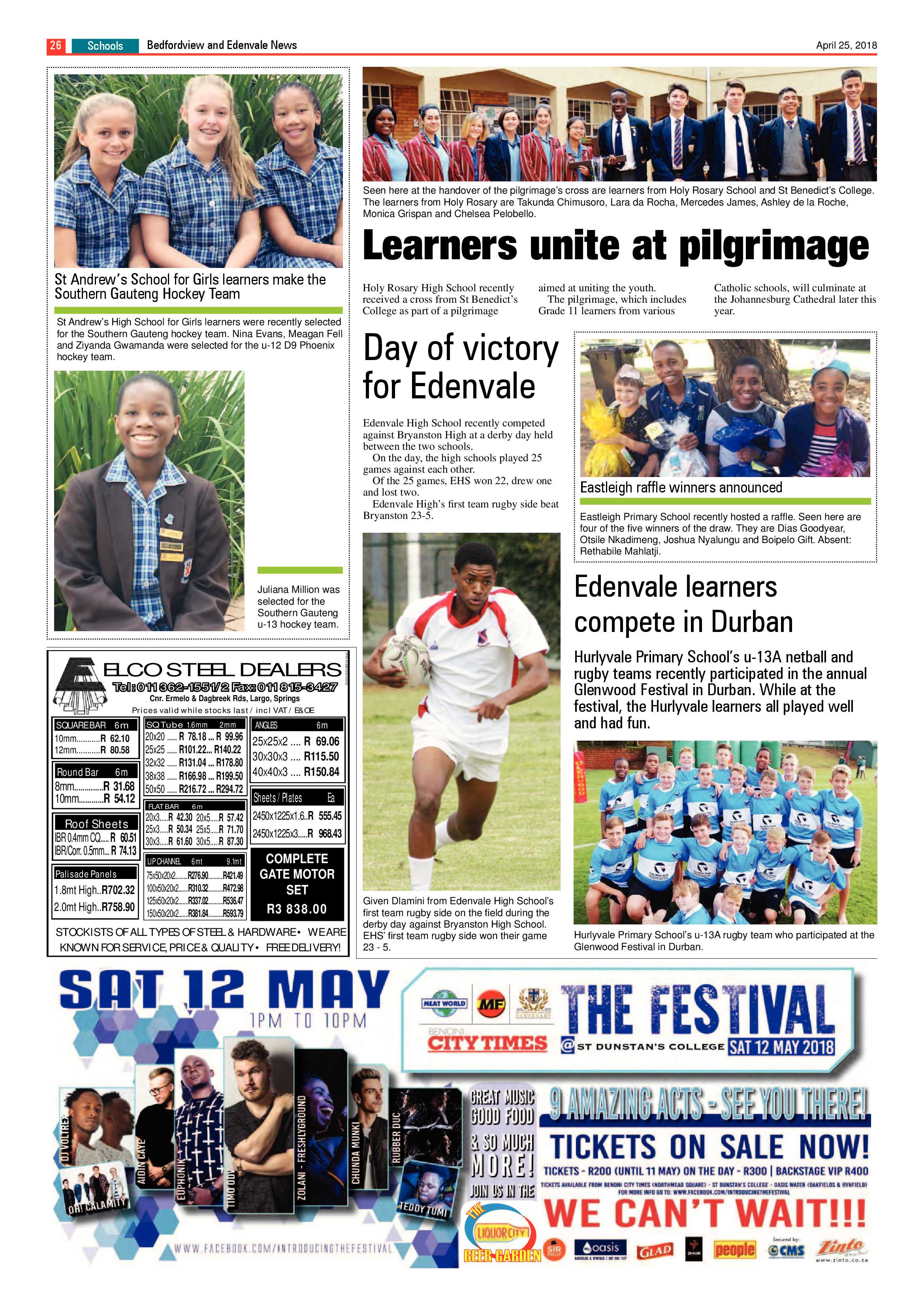 Bedfordview and Edenvale News 25 April 2018 page 26