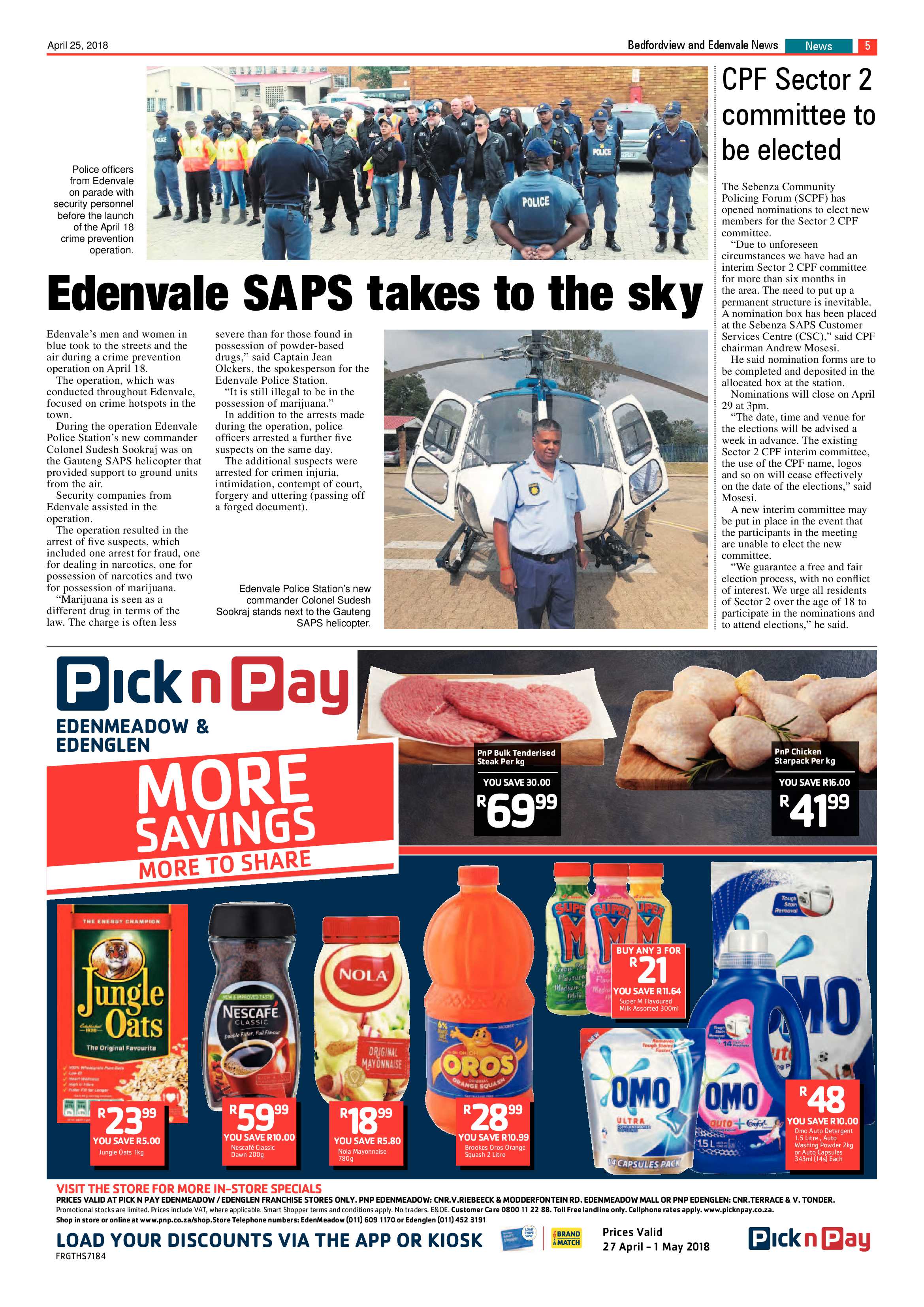 Bedfordview and Edenvale News 25 April 2018 page 5