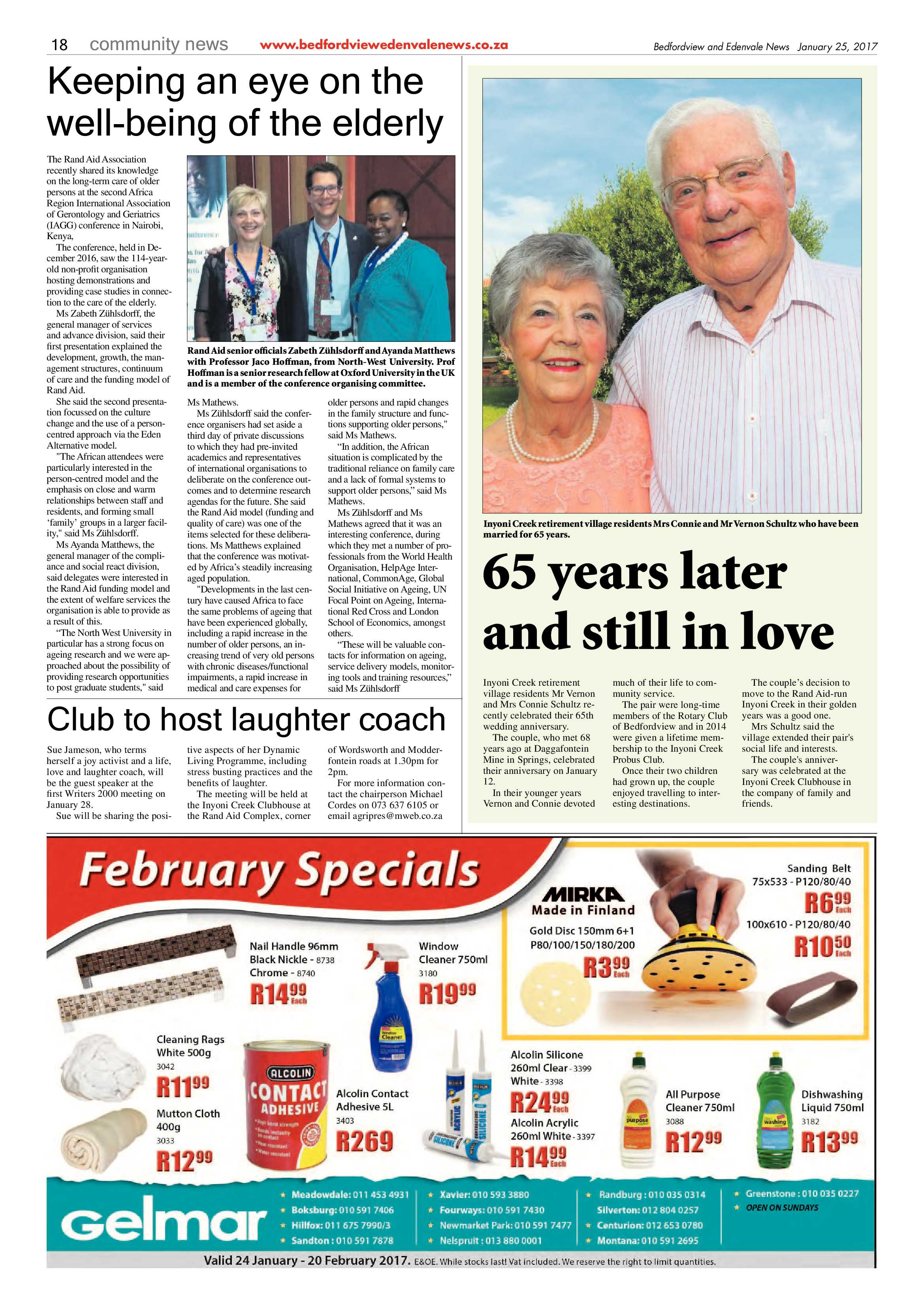 Bedfordview and Edenvale News 25 January 2017 page 18