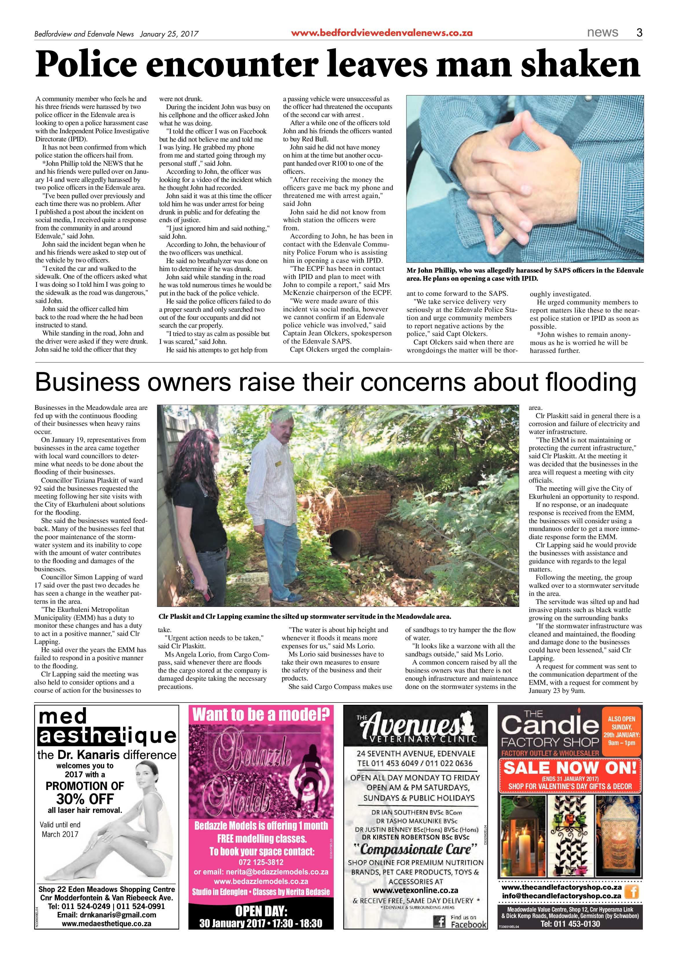 Bedfordview and Edenvale News 25 January 2017 page 3