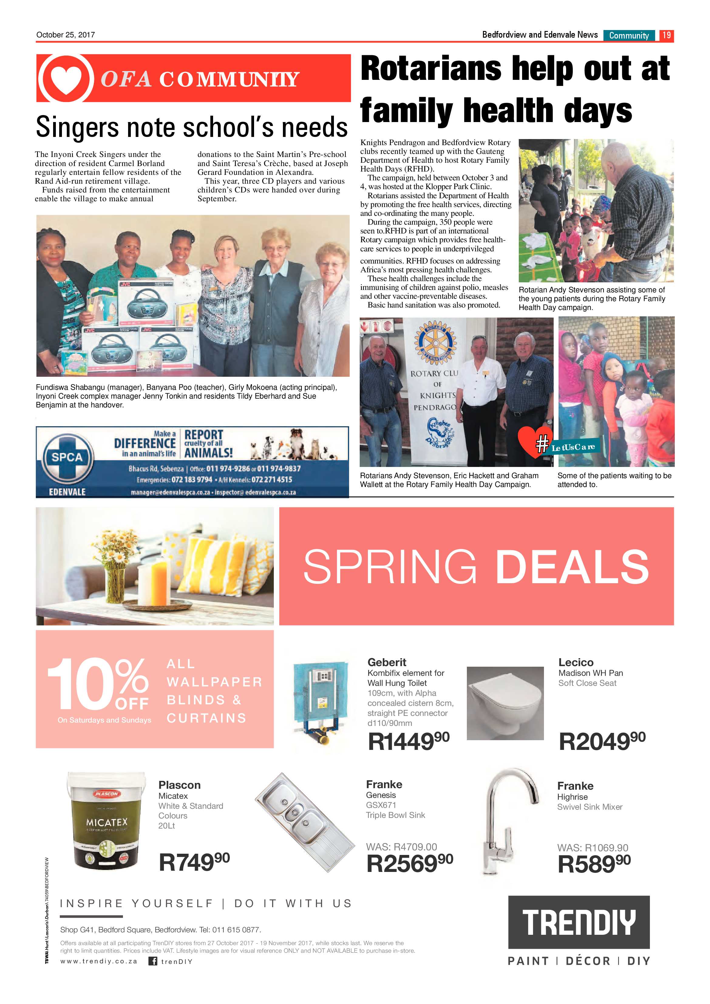 Bedfordview and Edenvale News 25 October 2017 page 19