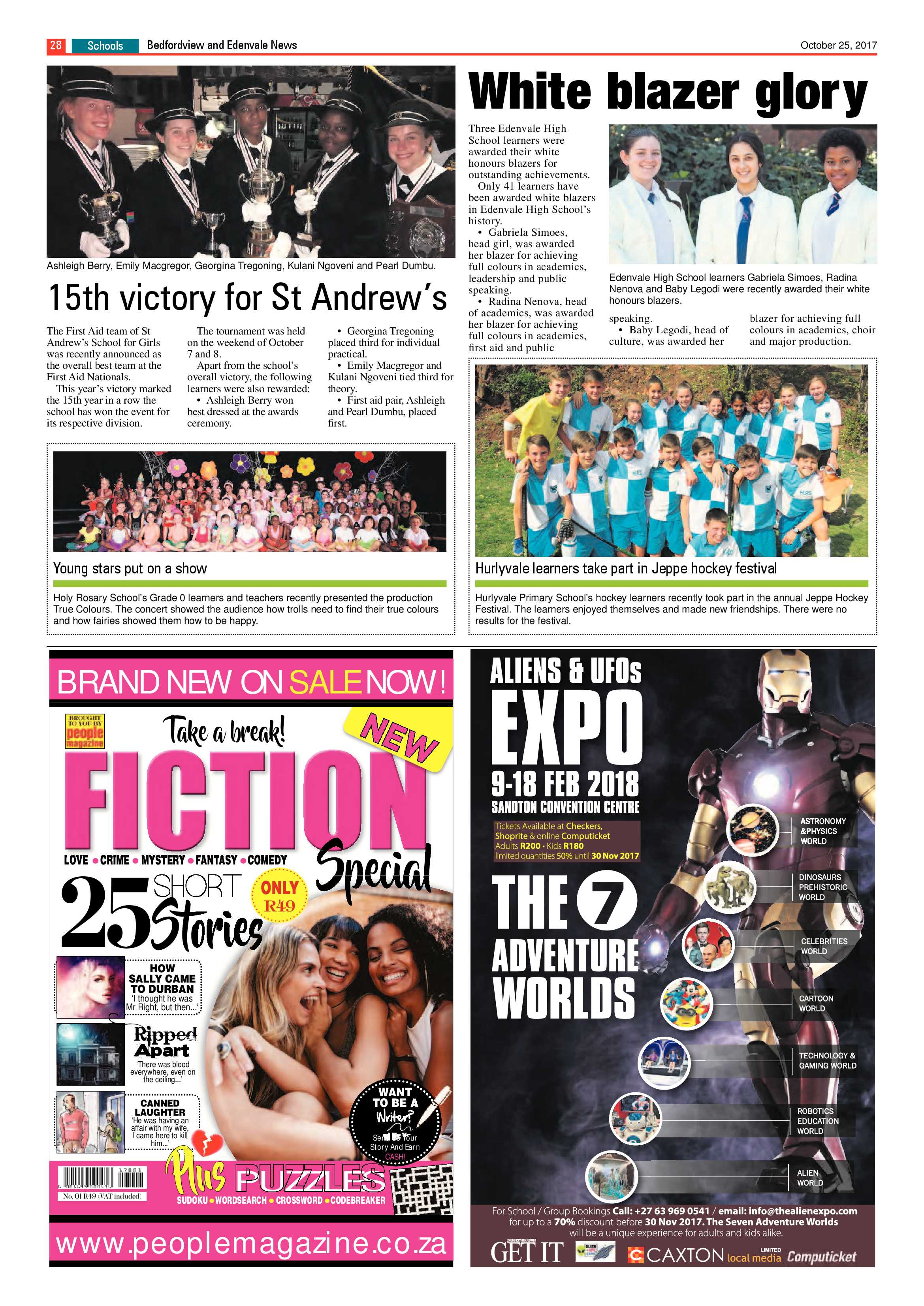Bedfordview and Edenvale News 25 October 2017 page 28