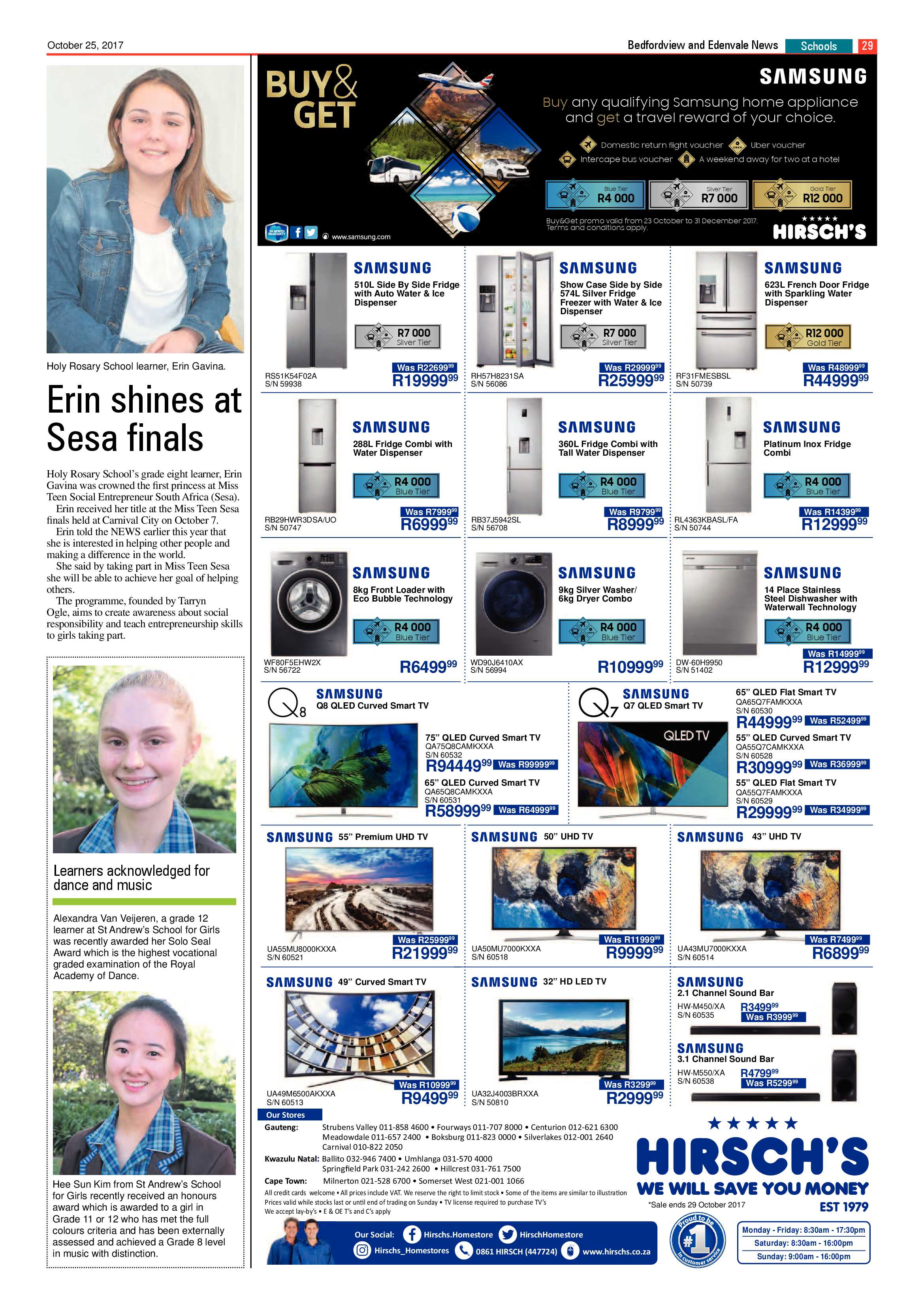 Bedfordview and Edenvale News 25 October 2017 page 29