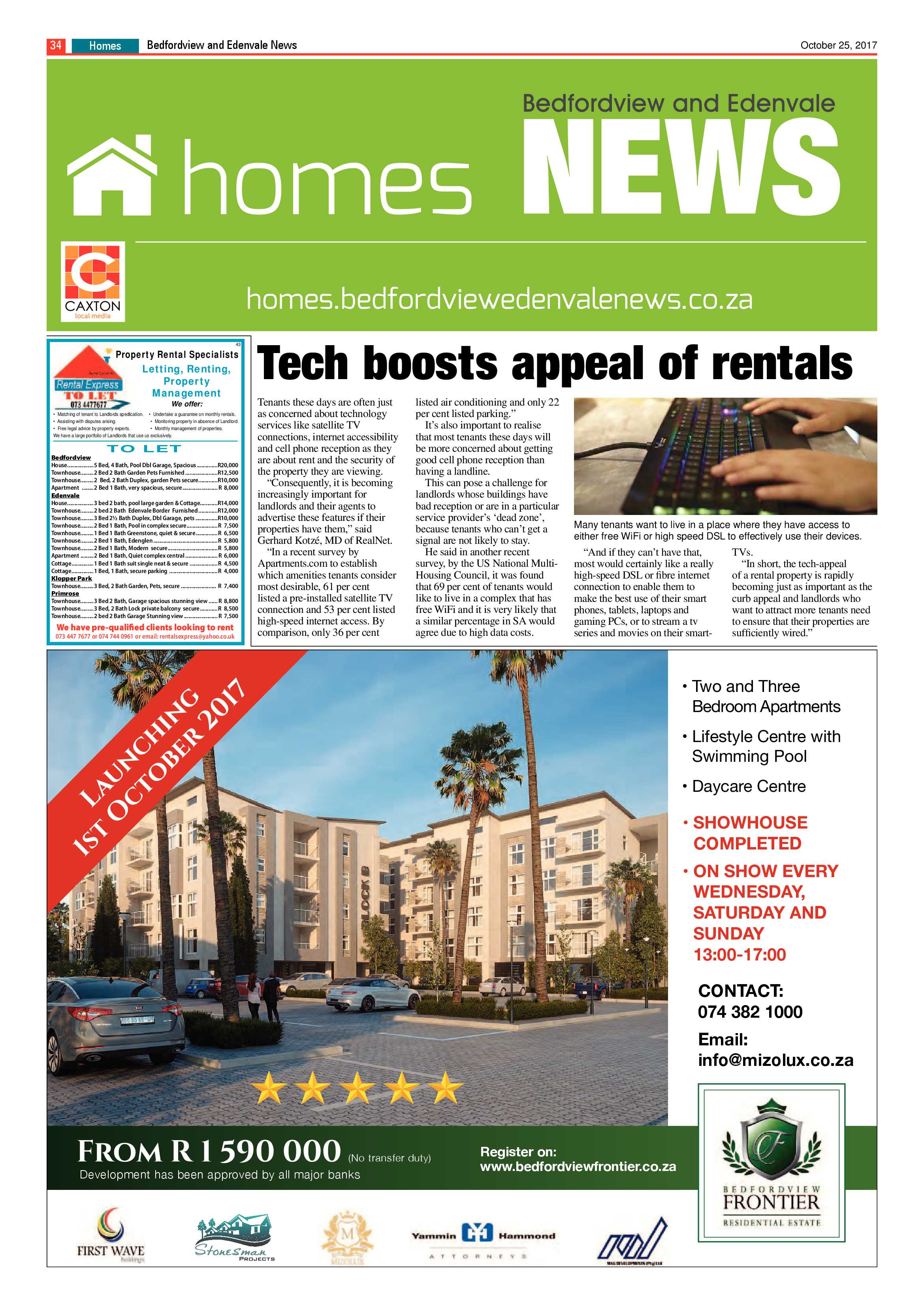 Bedfordview and Edenvale News 25 October 2017 page 34