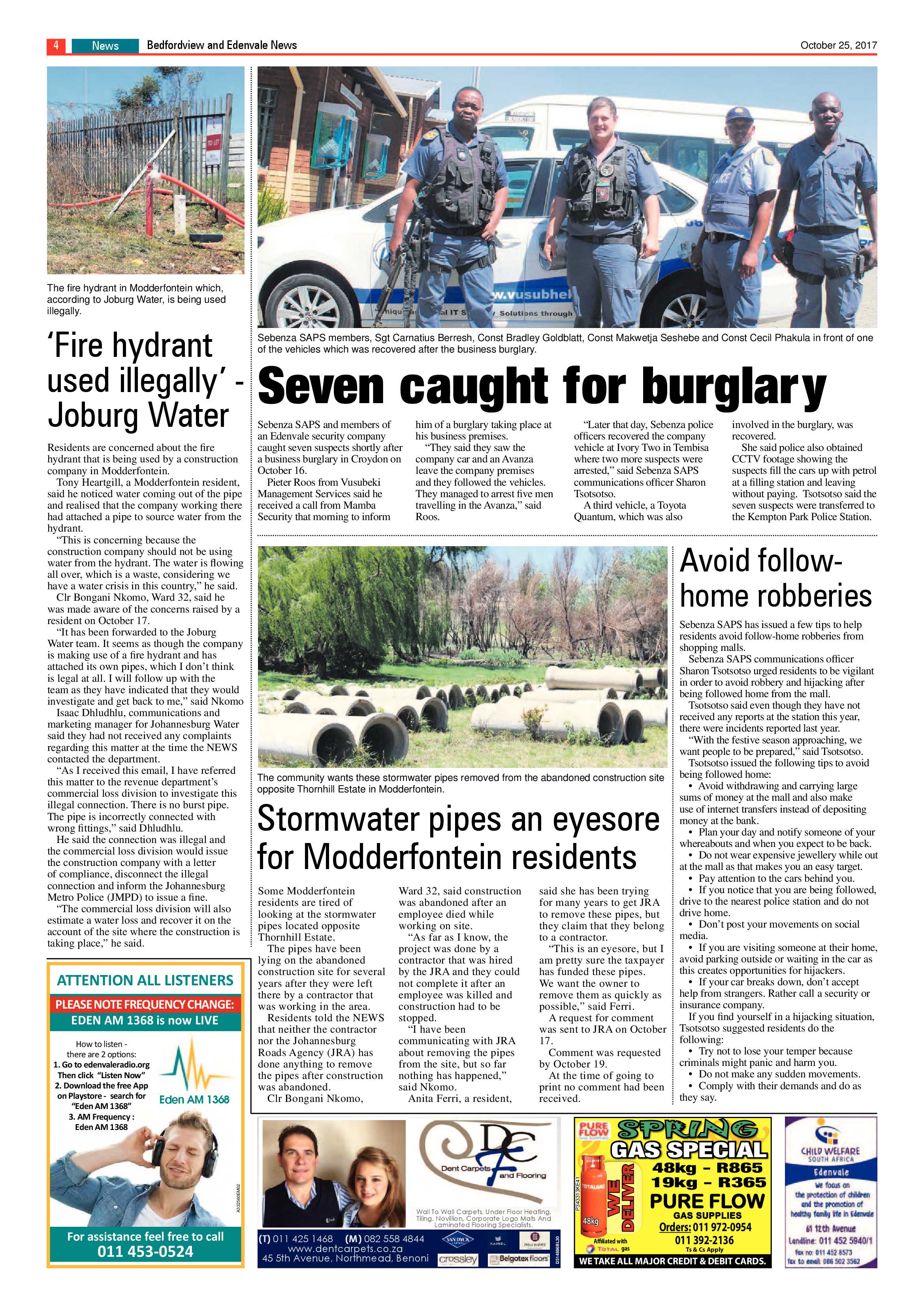 Bedfordview and Edenvale News 25 October 2017 page 4