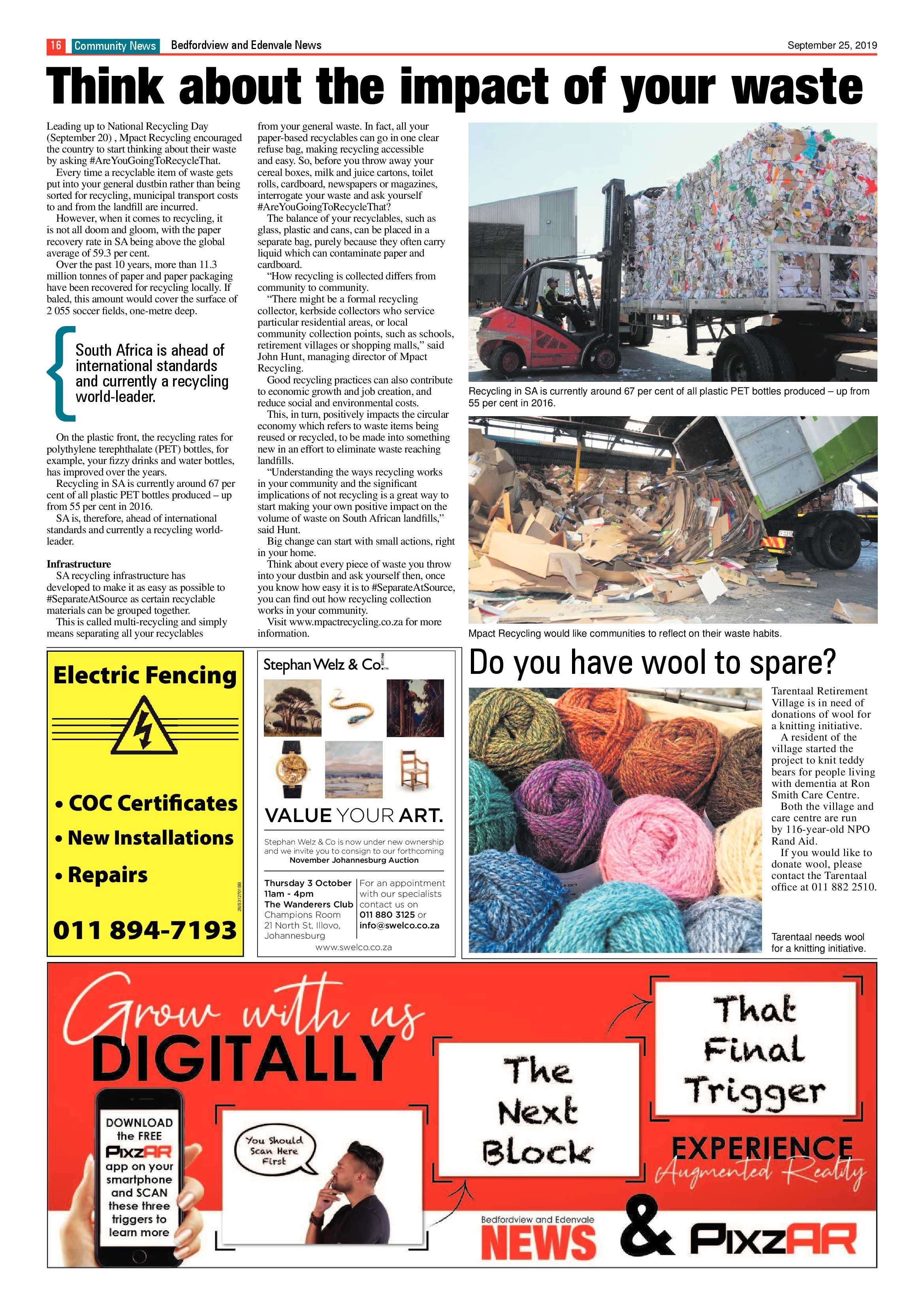 Bedfordview and Edenvale News 25 September 2019 page 17