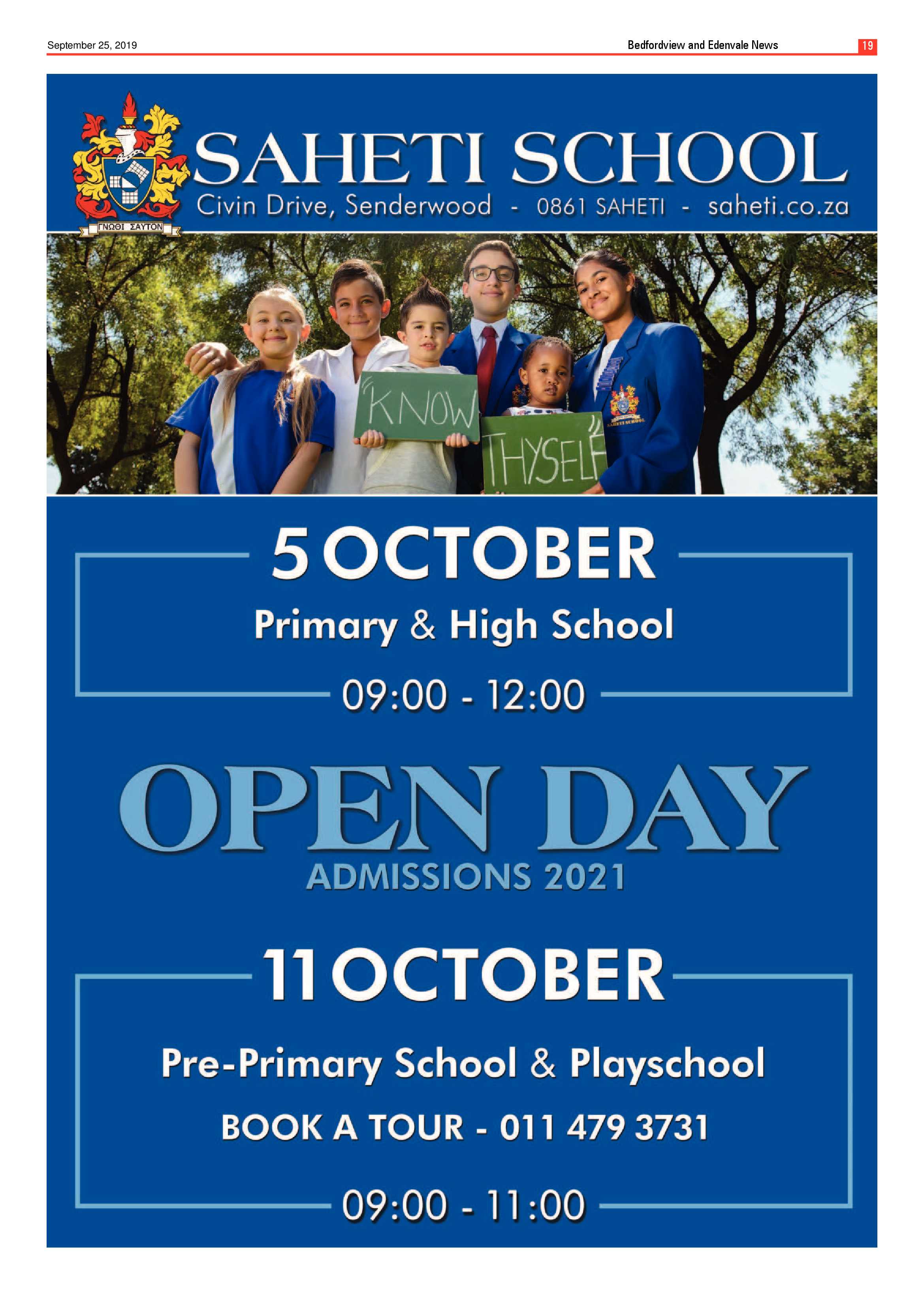 Bedfordview and Edenvale News 25 September 2019 page 20