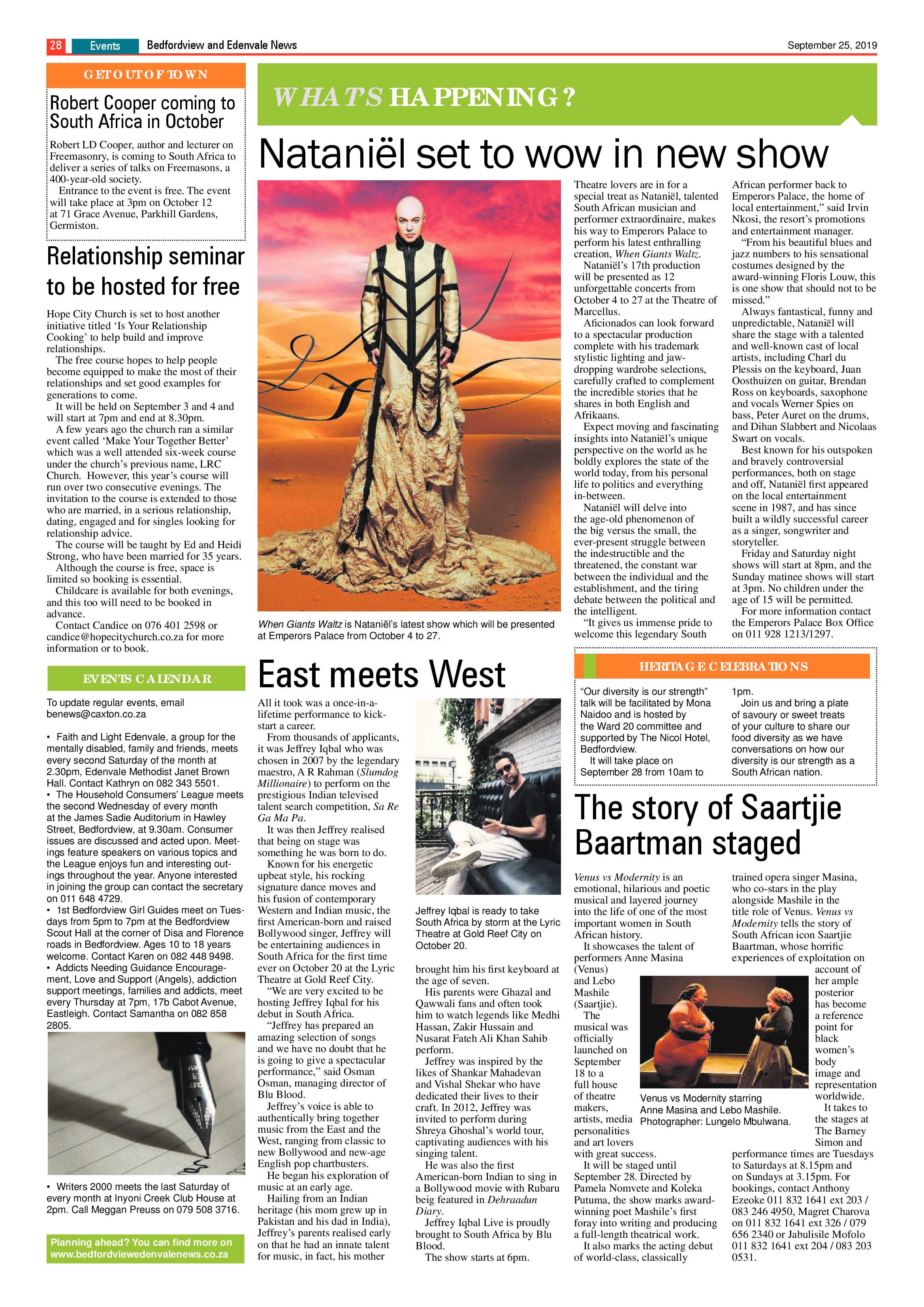 Bedfordview and Edenvale News 25 September 2019 page 29