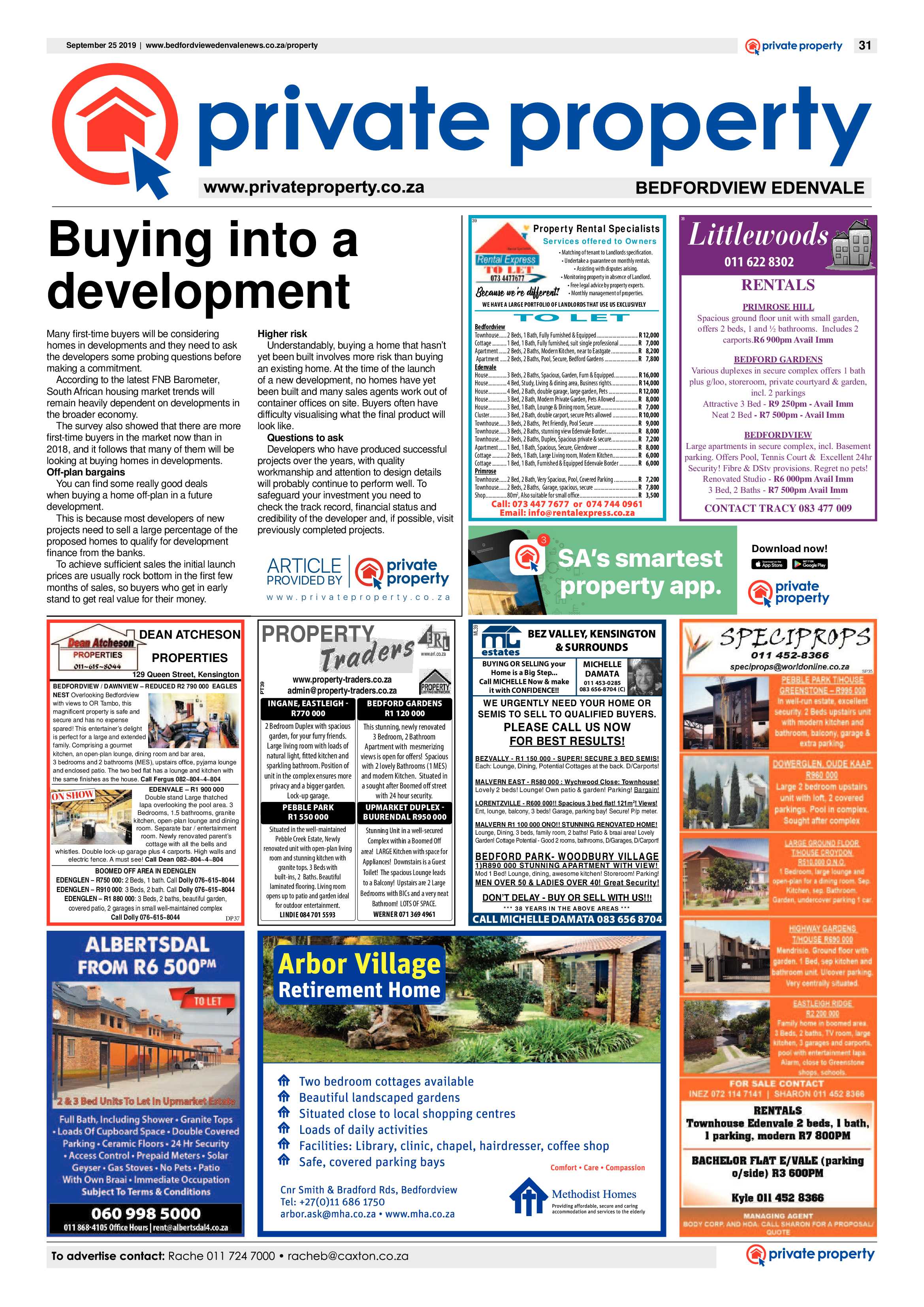 Bedfordview and Edenvale News 25 September 2019 page 32