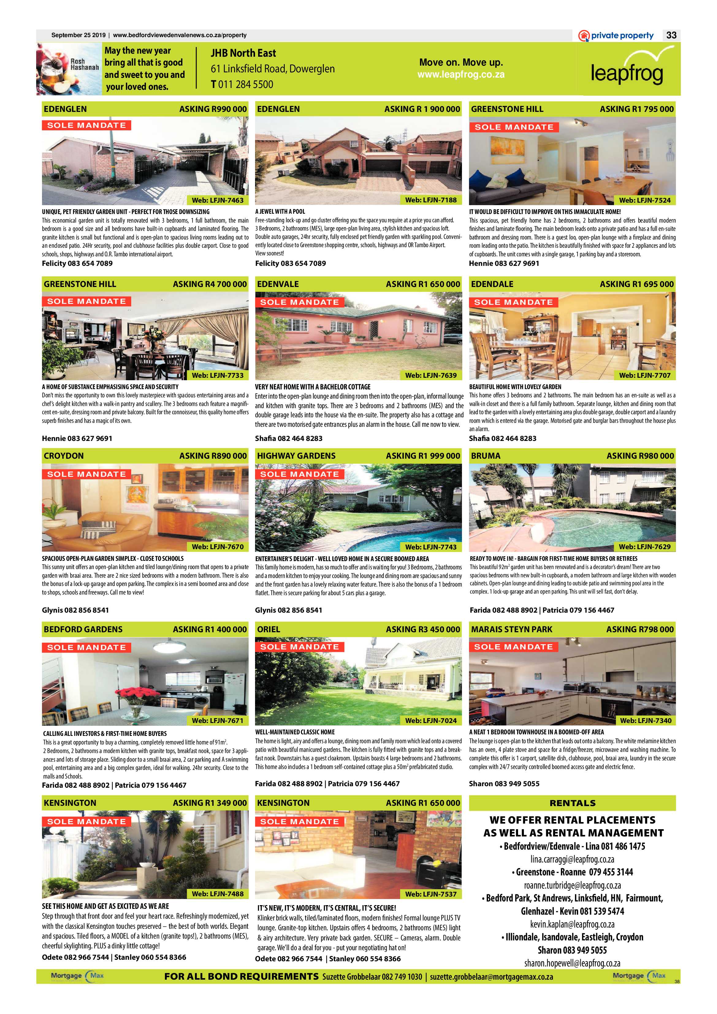 Bedfordview and Edenvale News 25 September 2019 page 34
