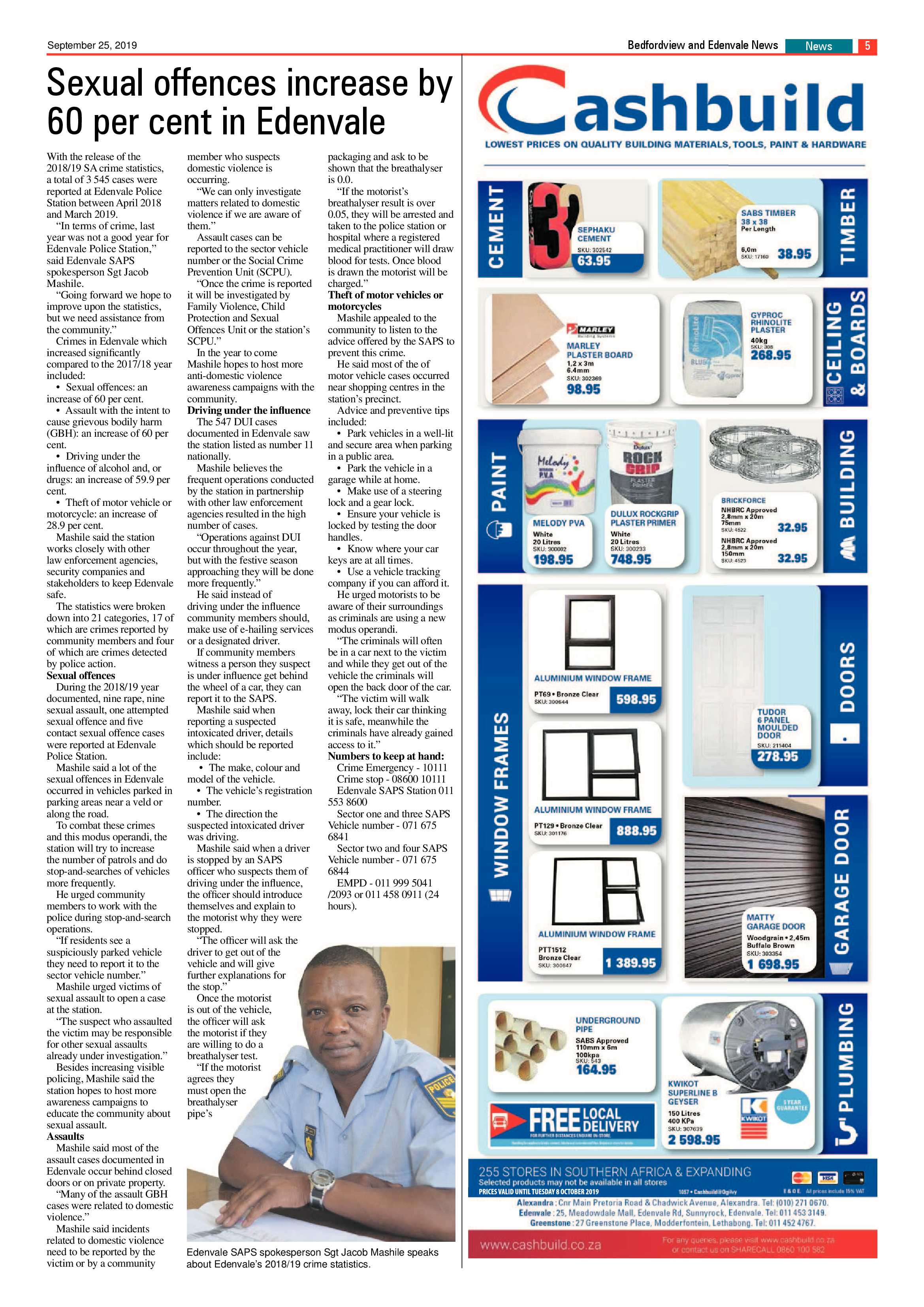 Bedfordview and Edenvale News 25 September 2019 page 6