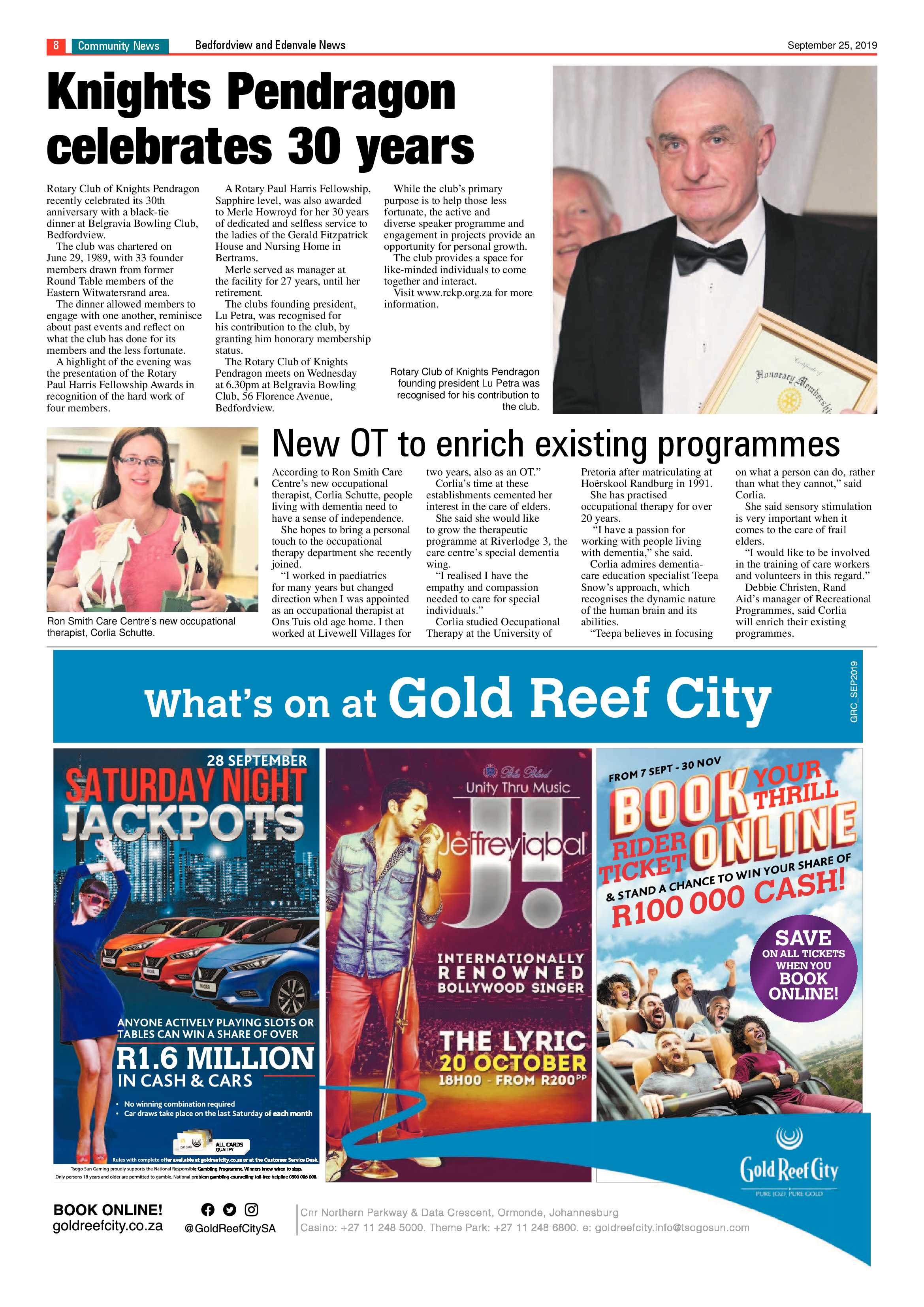 Bedfordview and Edenvale News 25 September 2019 page 9