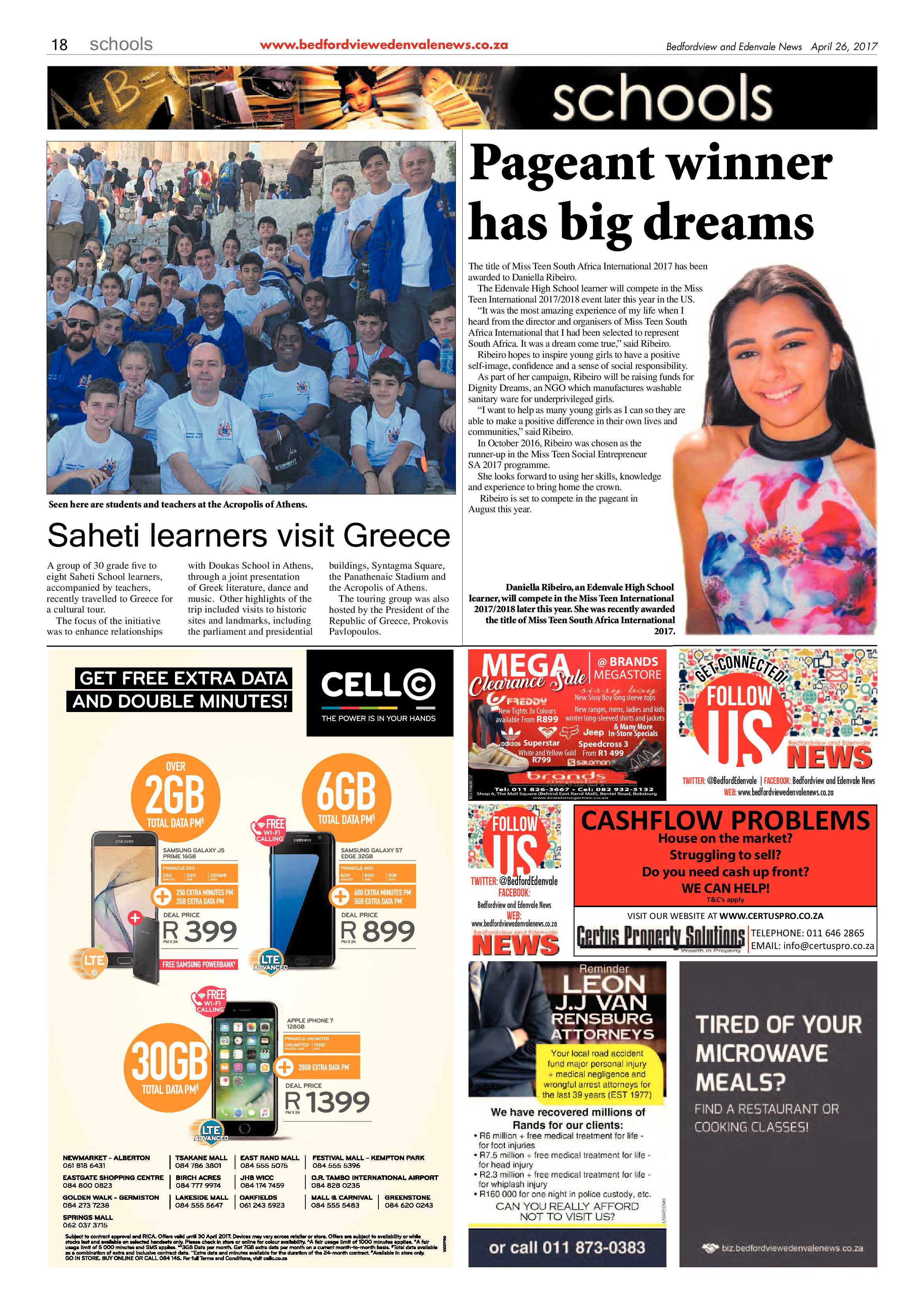 Bedfordview and Edenvale News 26 April 2017 page 18