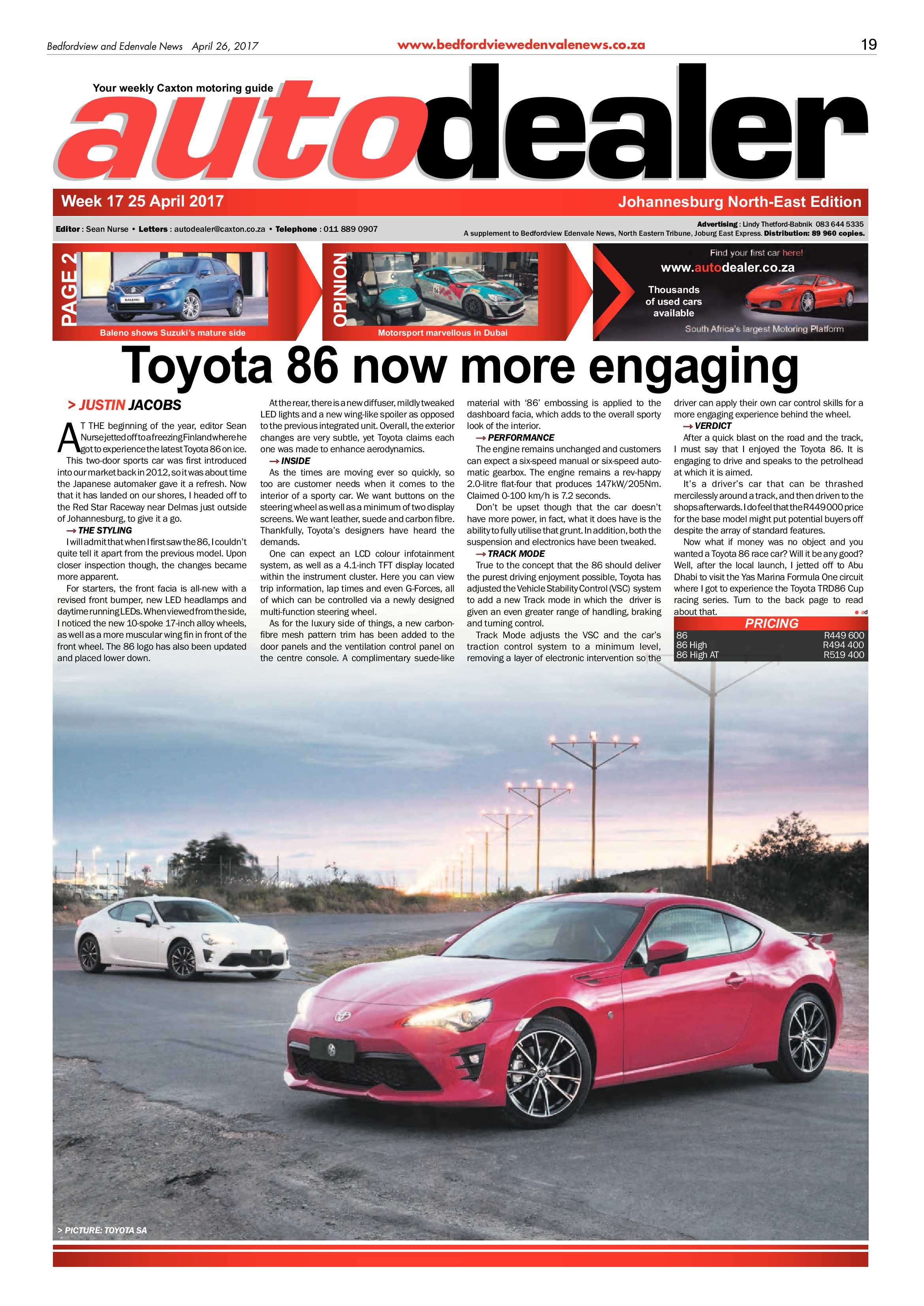 Bedfordview and Edenvale News 26 April 2017 page 19