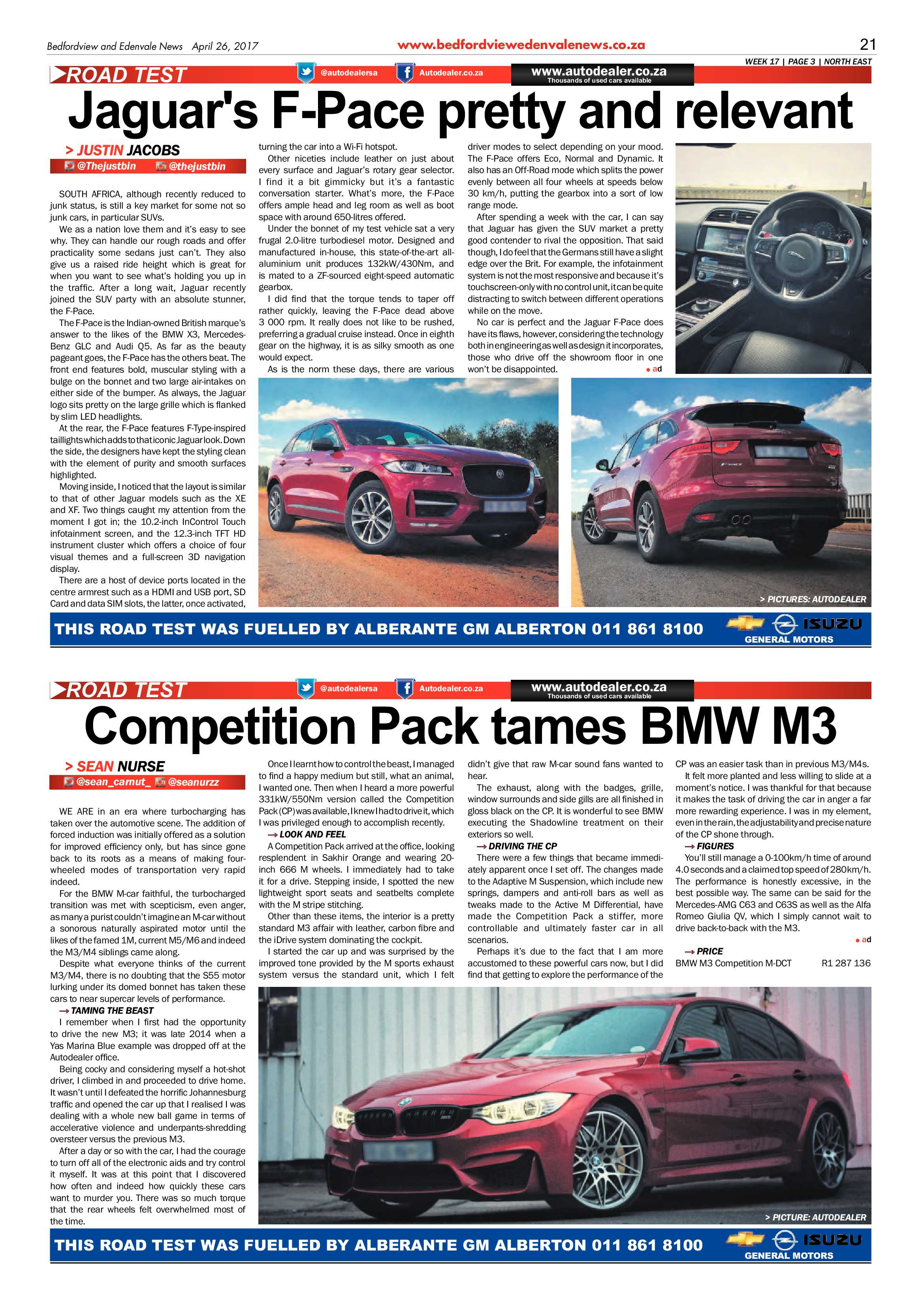 Bedfordview and Edenvale News 26 April 2017 page 21