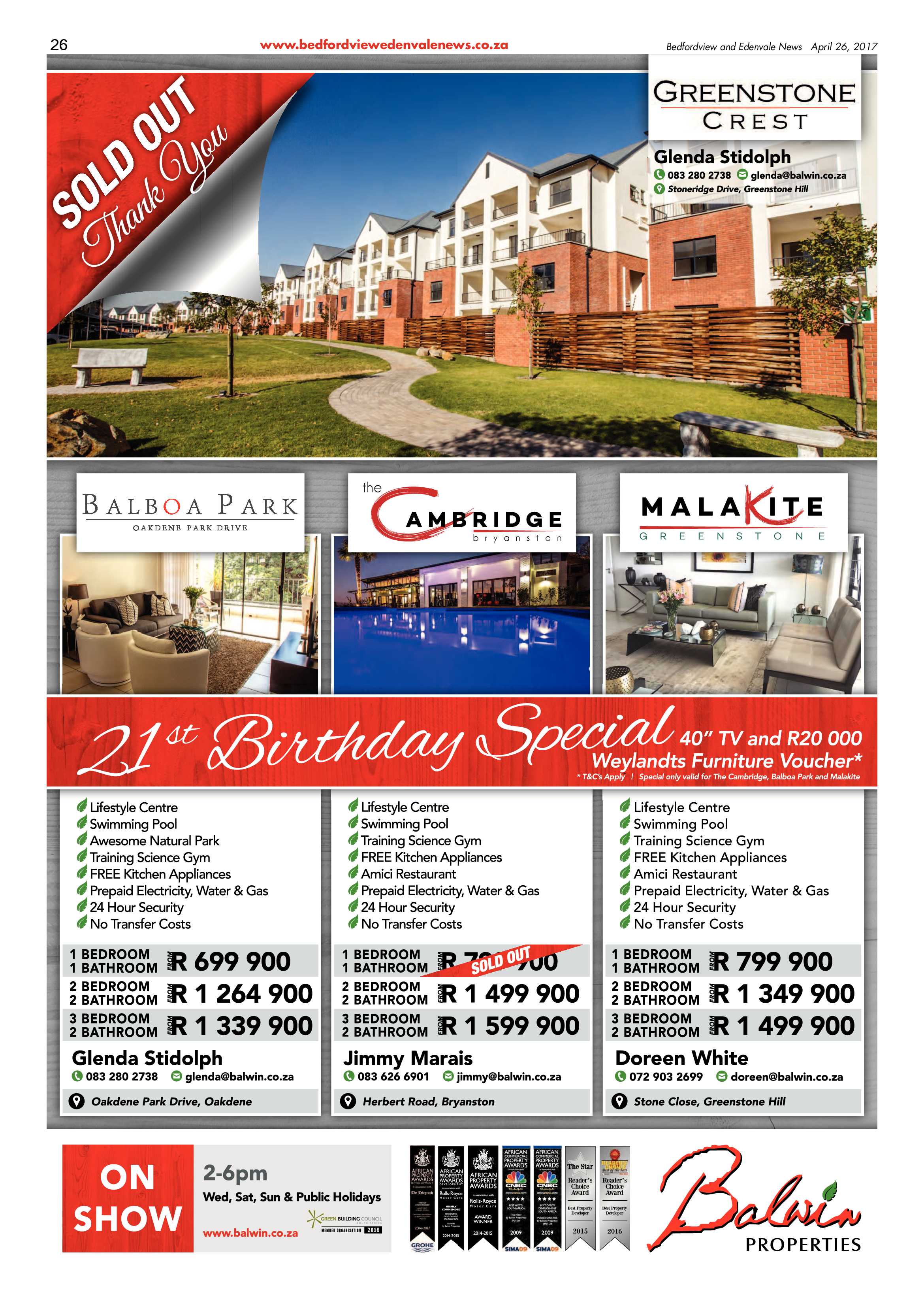 Bedfordview and Edenvale News 26 April 2017 page 26