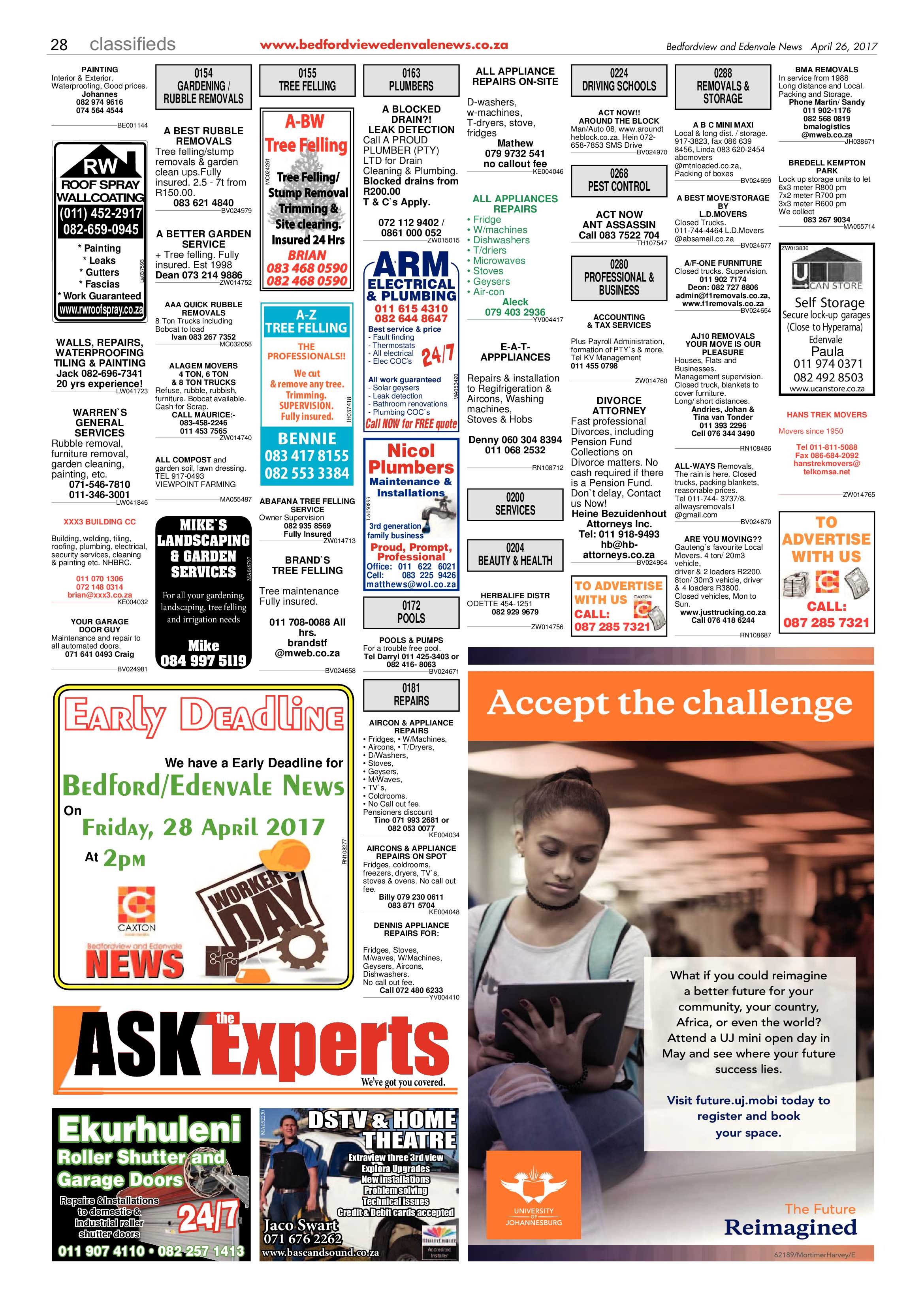 Bedfordview and Edenvale News 26 April 2017 page 28