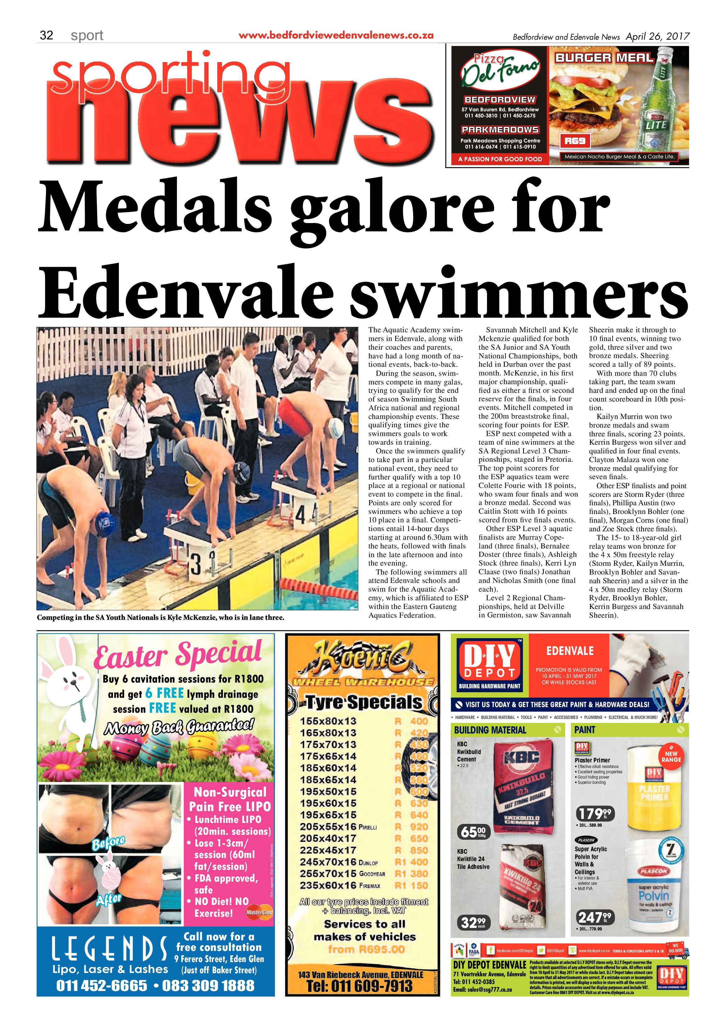 Bedfordview and Edenvale News 26 April 2017 page 32
