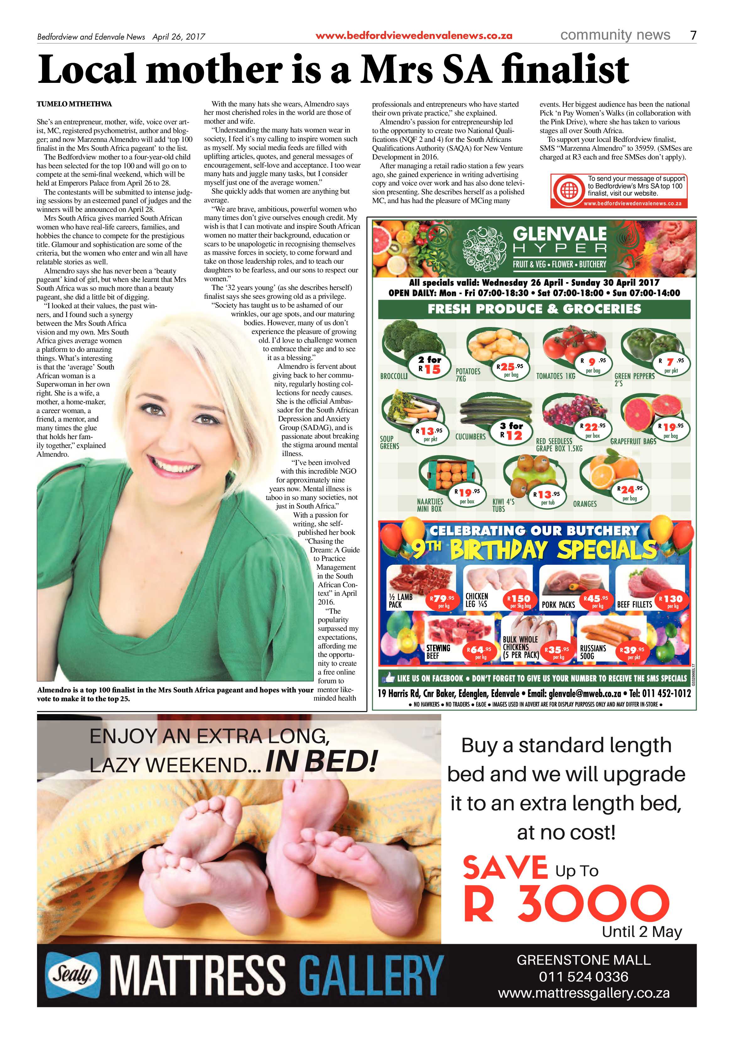 Bedfordview and Edenvale News 26 April 2017 page 7