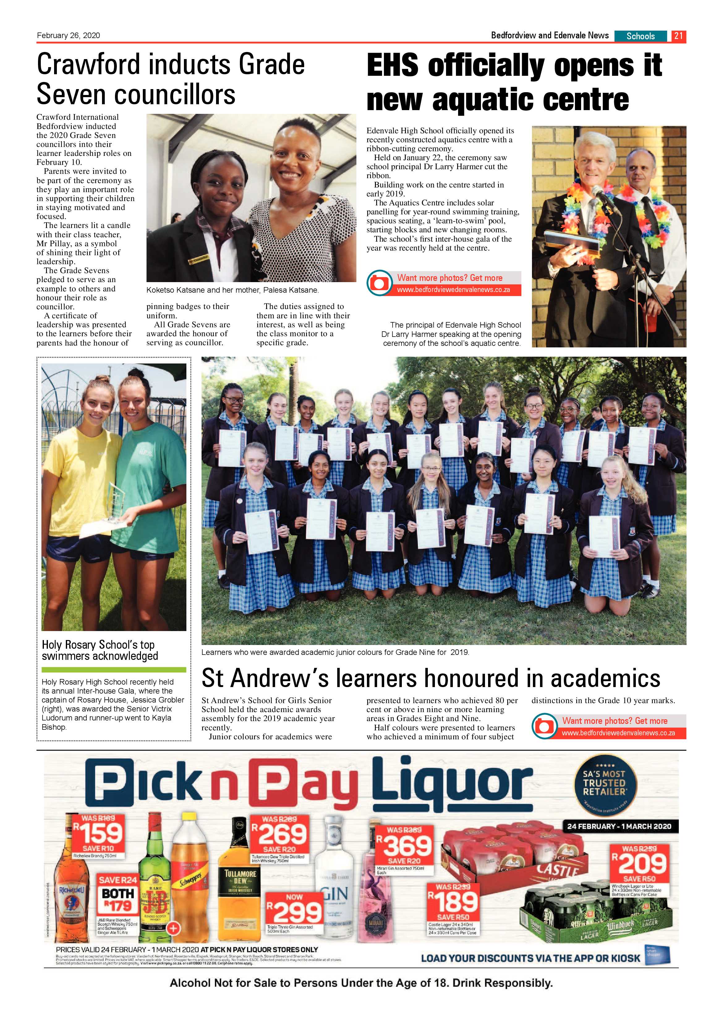 Bedfordview and Edenvale News 26 February 2020 page 21