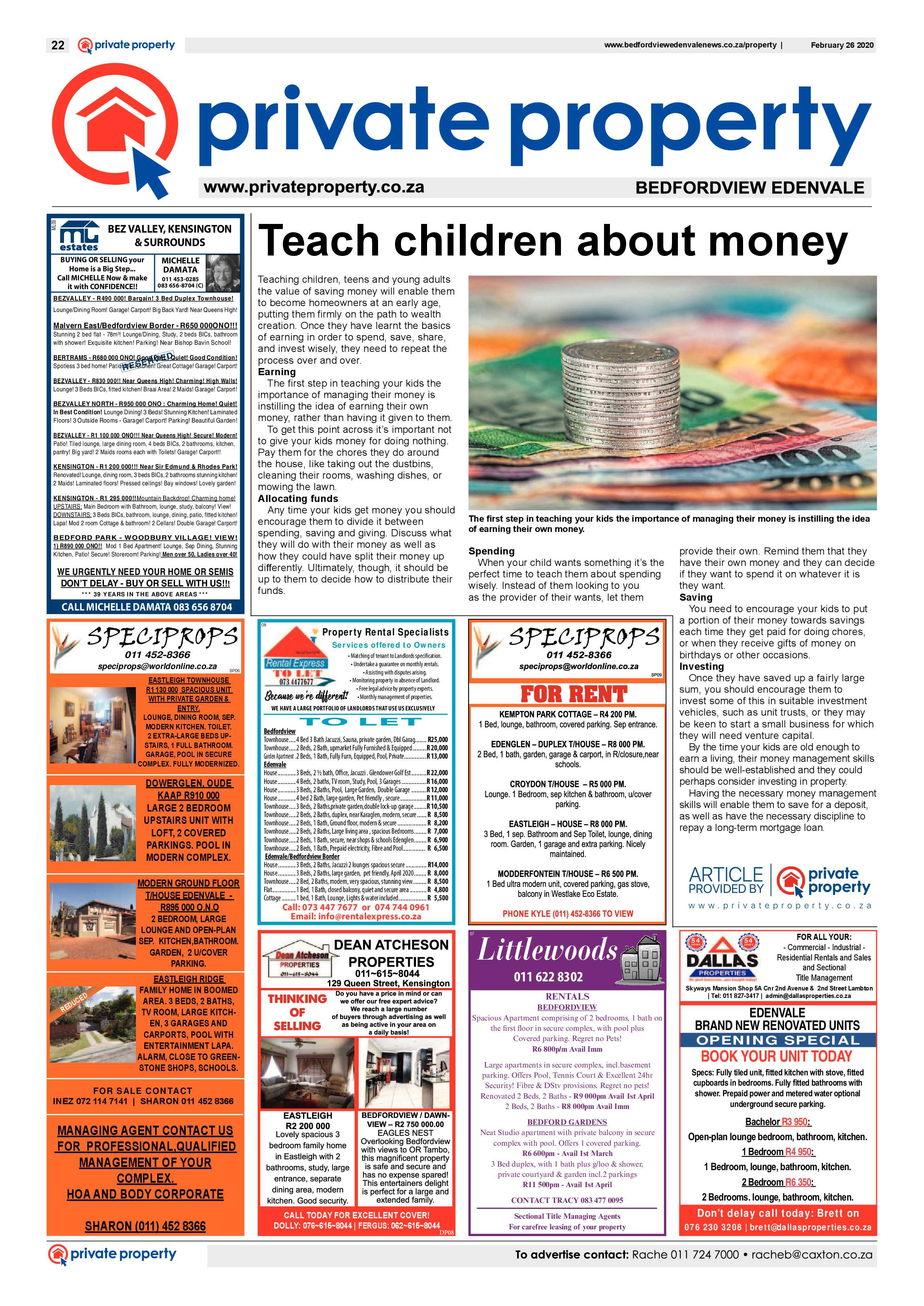 Bedfordview and Edenvale News 26 February 2020 page 22