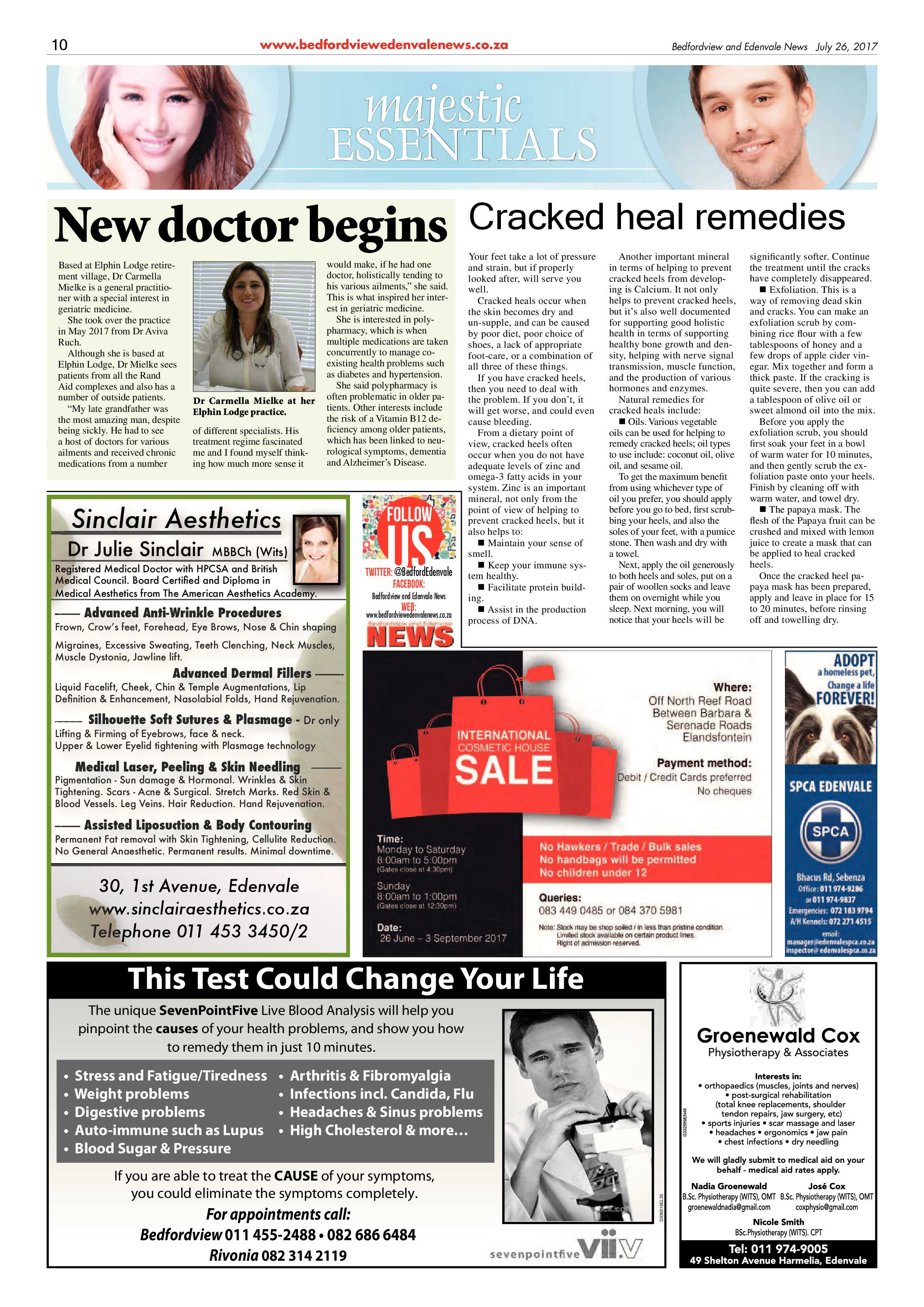 Bedfordview and Edenvale News 26 July 2017 page 10