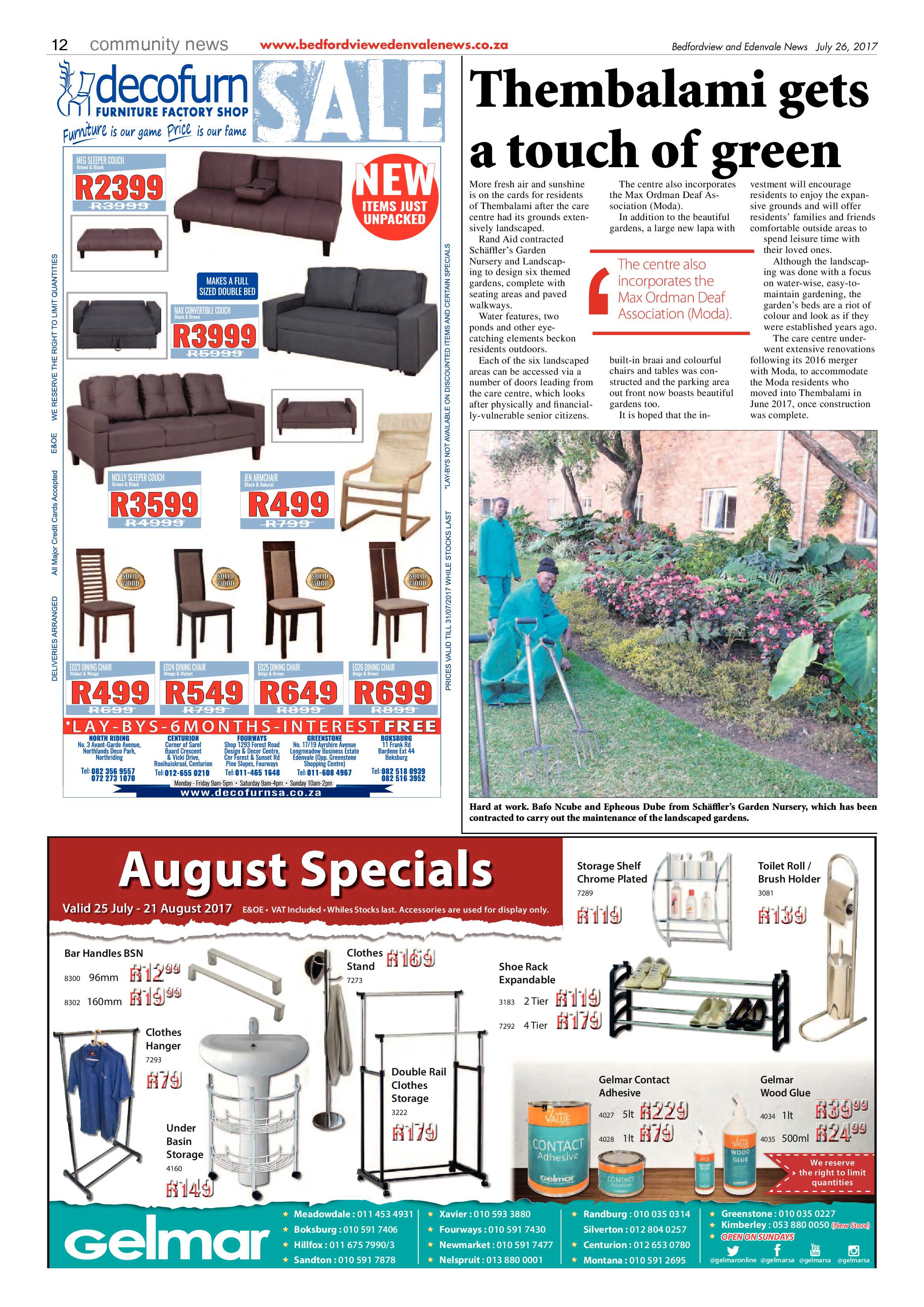 Bedfordview and Edenvale News 26 July 2017 page 12