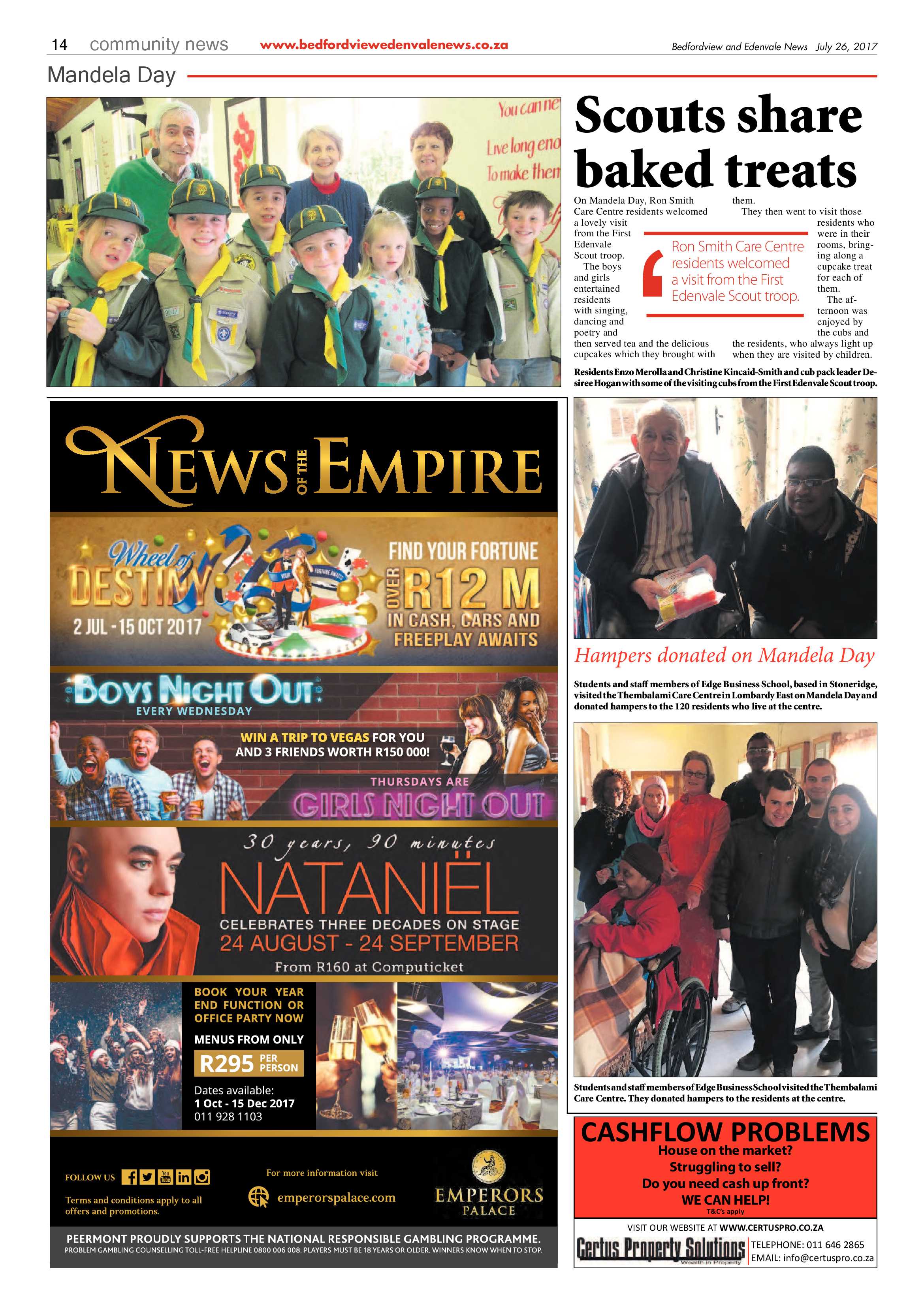 Bedfordview and Edenvale News 26 July 2017 page 14