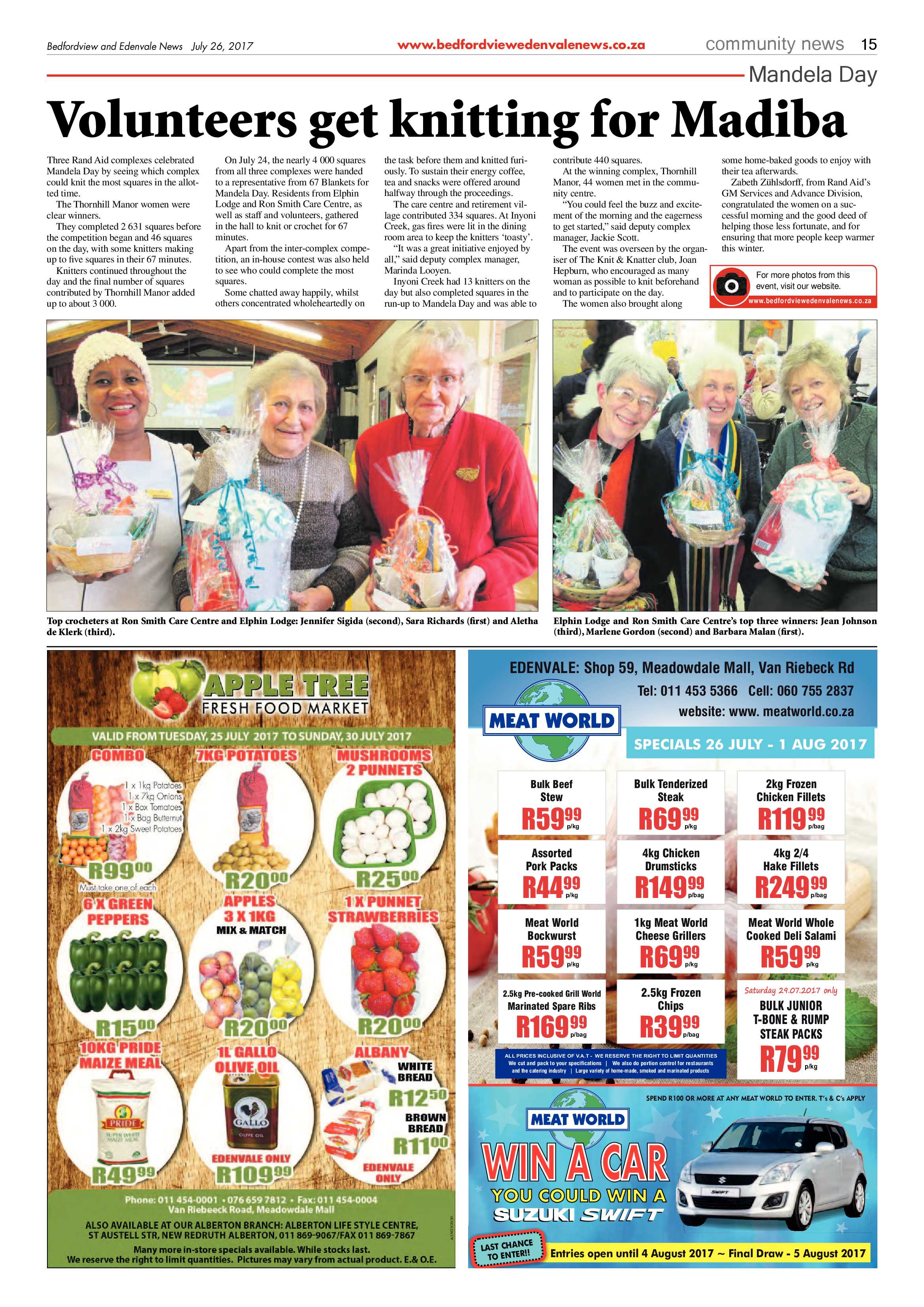 Bedfordview and Edenvale News 26 July 2017 page 15