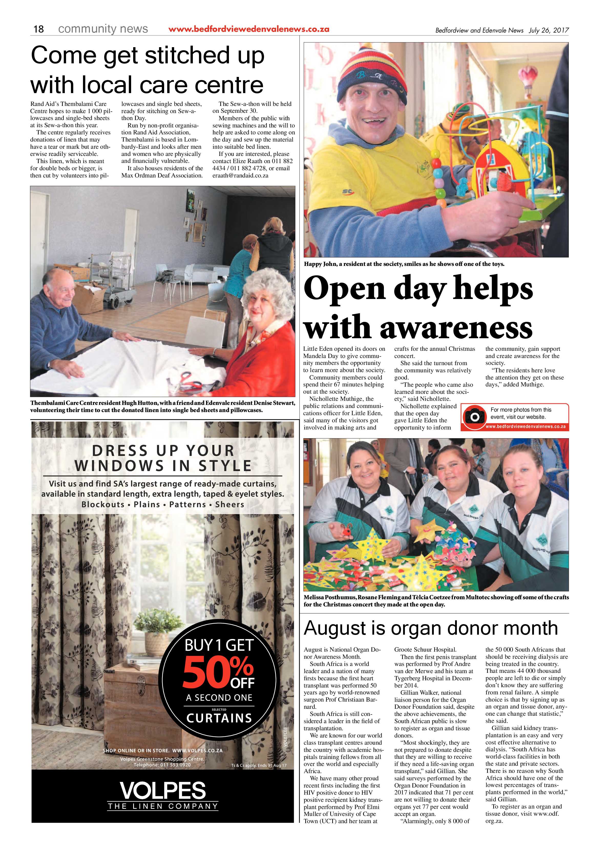Bedfordview and Edenvale News 26 July 2017 page 18