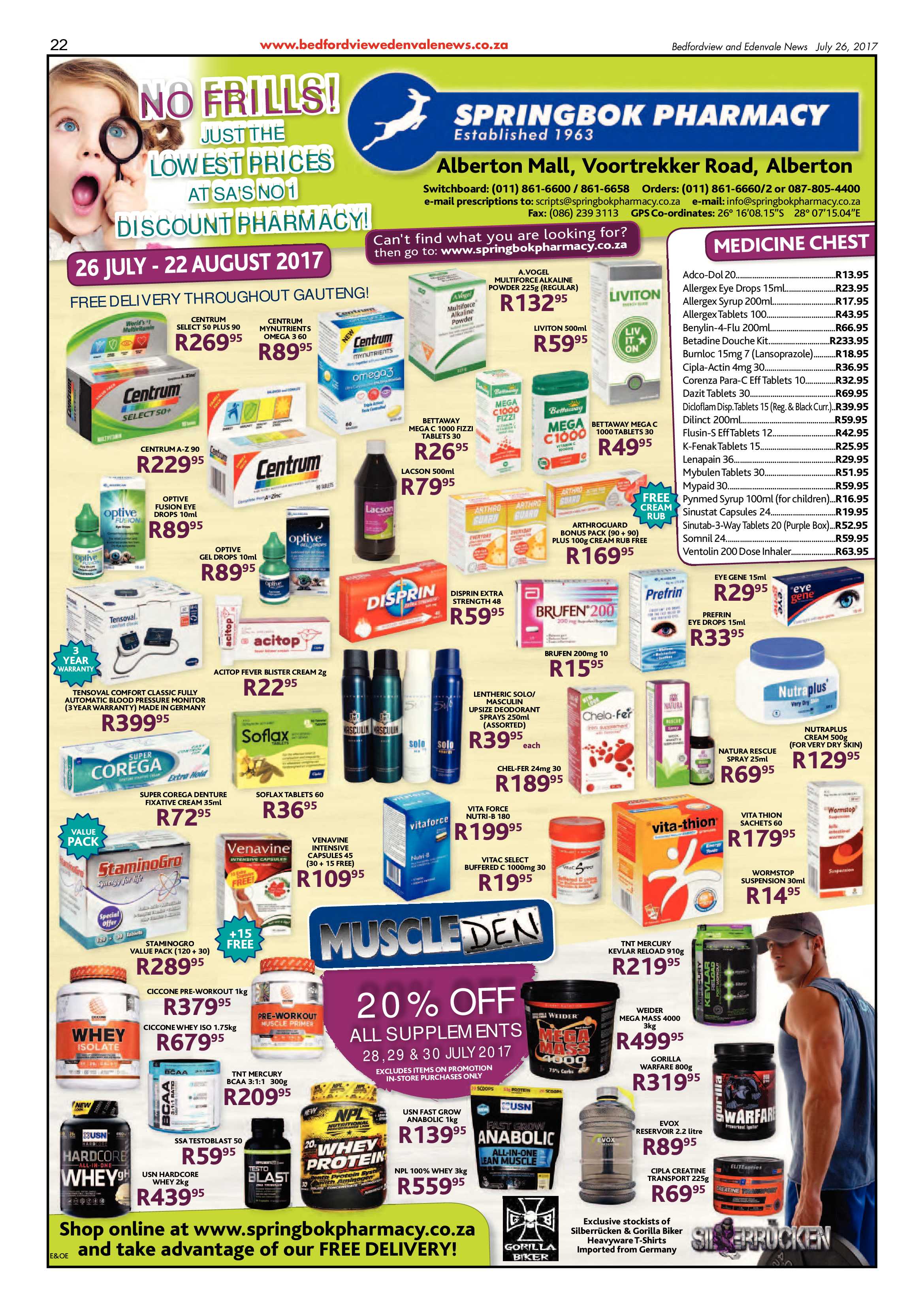 Bedfordview and Edenvale News 26 July 2017 page 22